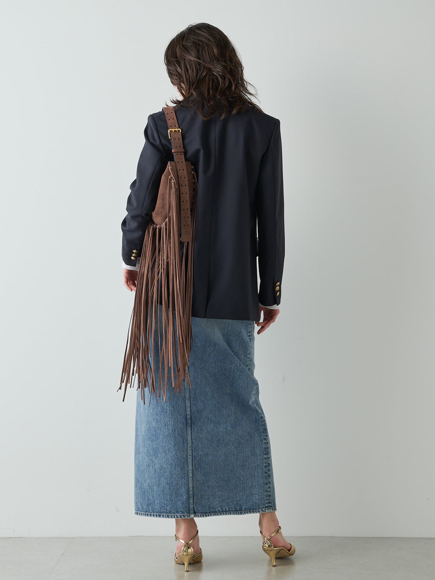 Whim Gazette｜デニムスリットスカート | Rakuten Fashion(楽天