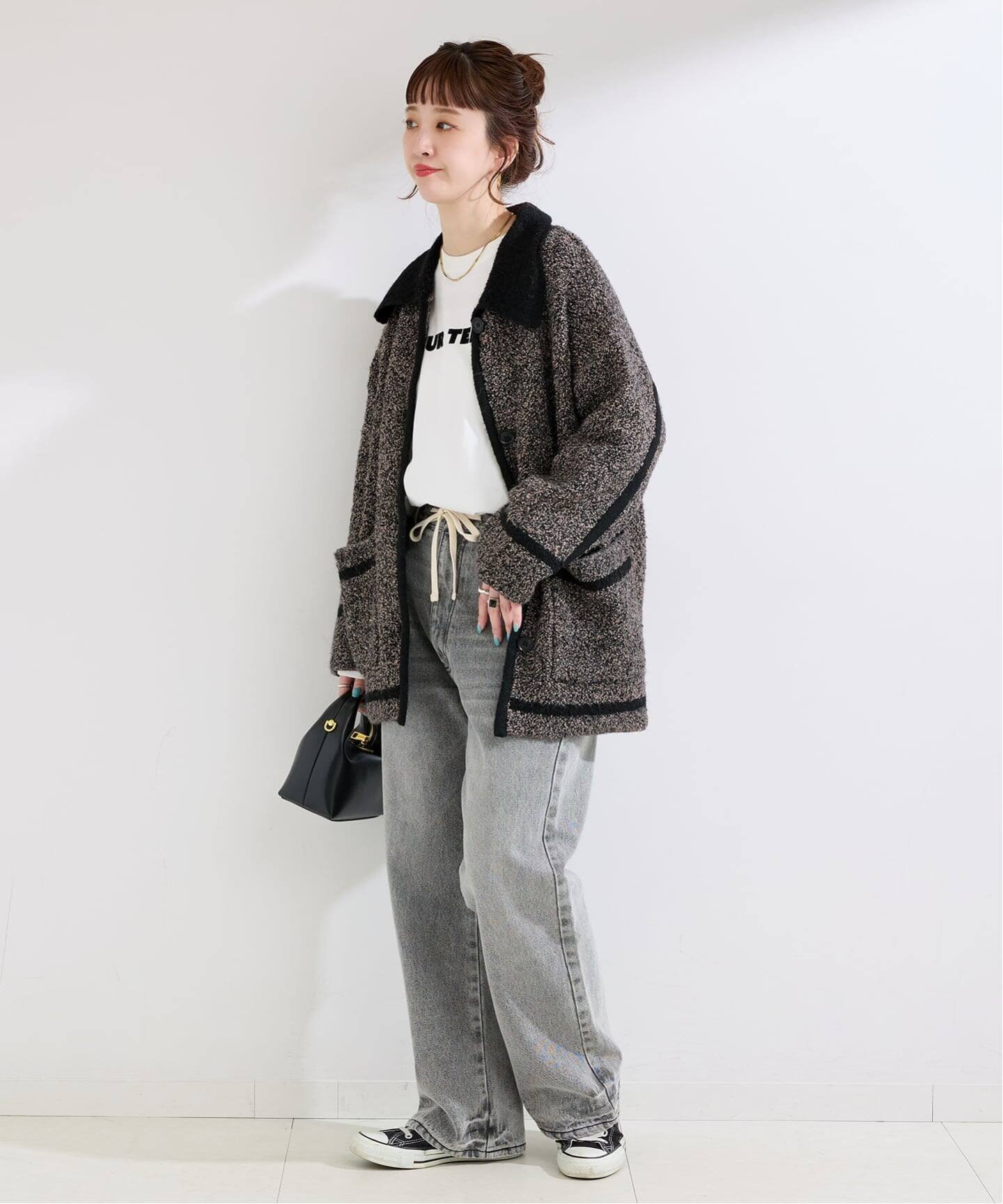 B.C STOCK｜《Sサイズ展開》手洗い可 / ツイード調パイルニット