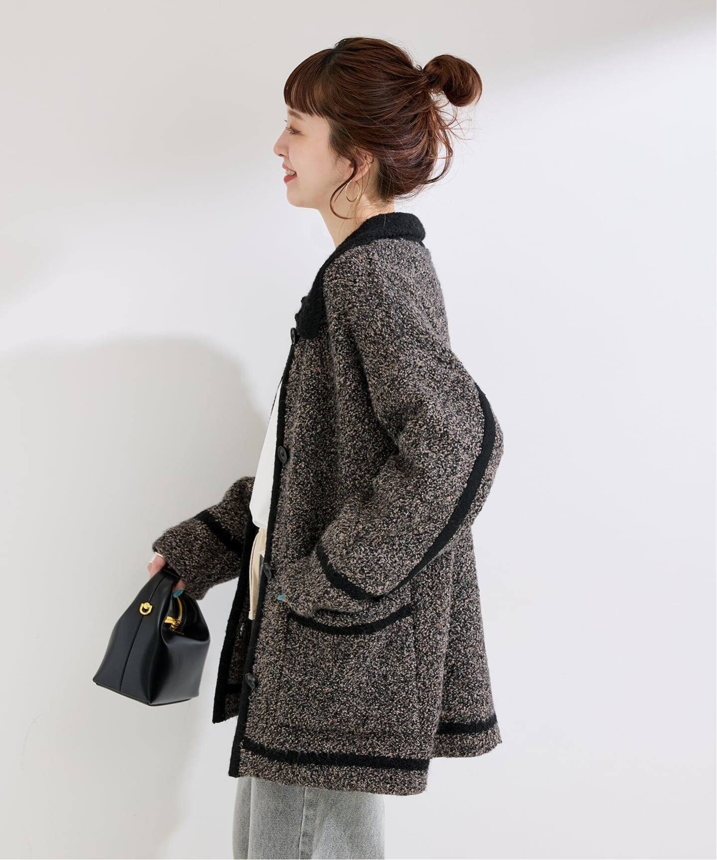 B.C STOCK｜《Sサイズ展開》手洗い可 / ツイード調パイルニット