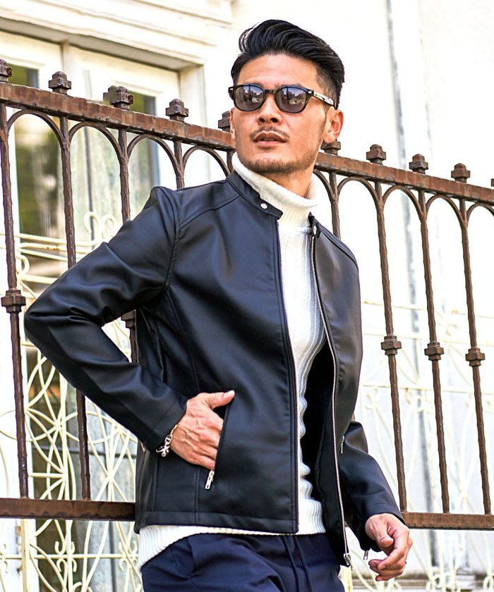 SILVER BULLET｜VICCI PUレザーシングルライダースジャケット