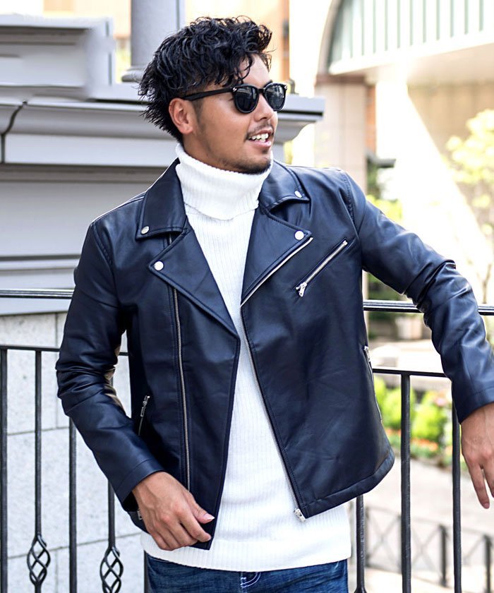 SILVER BULLET｜VICCI PUレザーダブルライダースジャケット | Rakuten