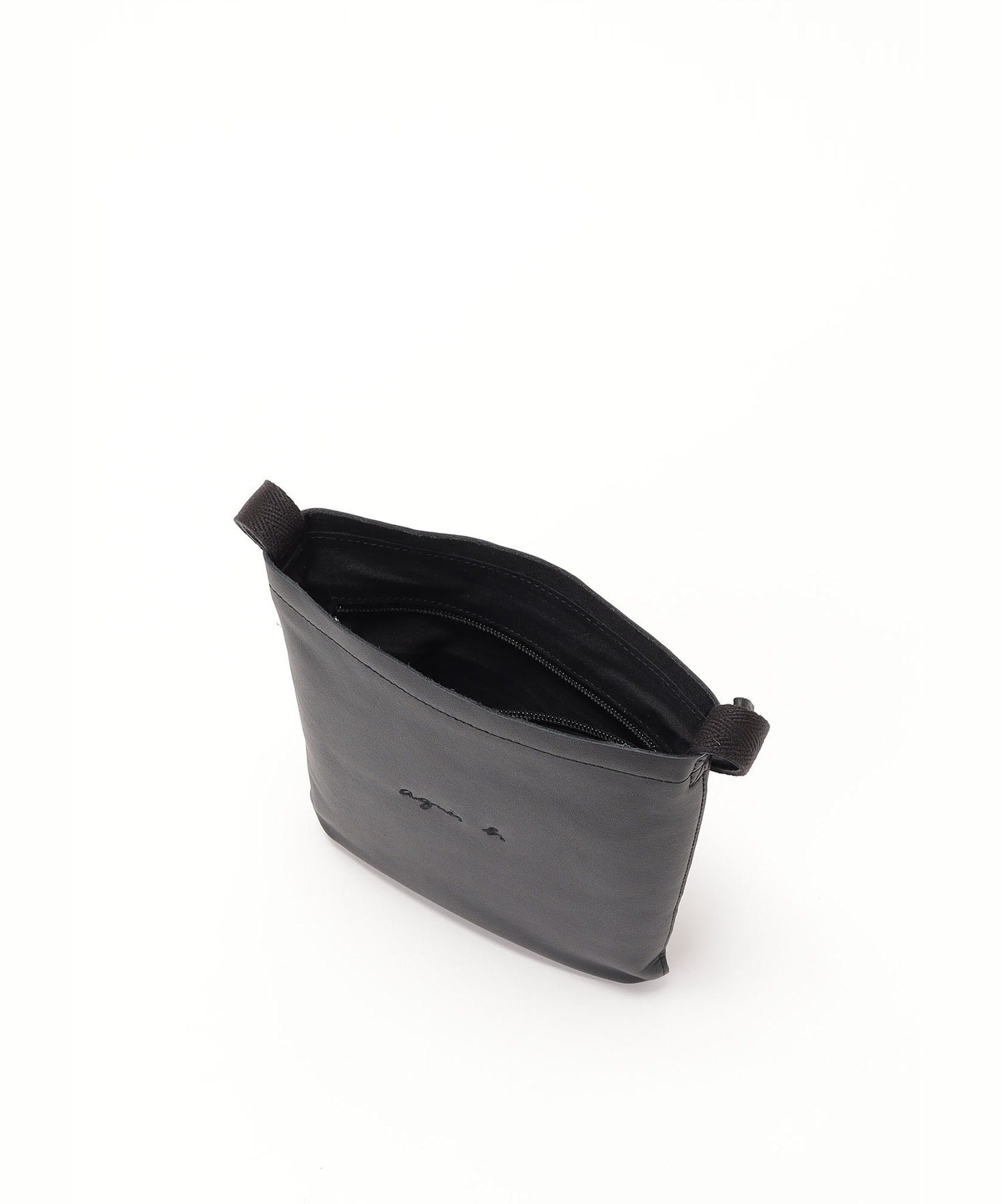 agnes b.｜レザーショルダーバッグ 