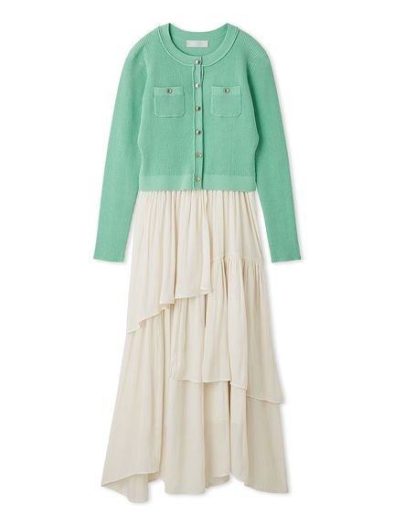 CELFORD｜アシメヘムドレス&トリムリブカーデ | Rakuten Fashion(楽天