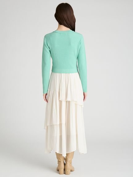 CELFORD｜アシメヘムドレス&トリムリブカーデ | Rakuten Fashion(楽天