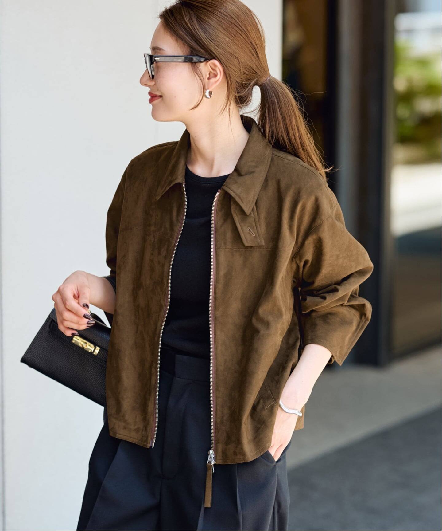 FRAMeWORK｜≪追加≫フェイクスエードブルゾン | Rakuten Fashion(楽天