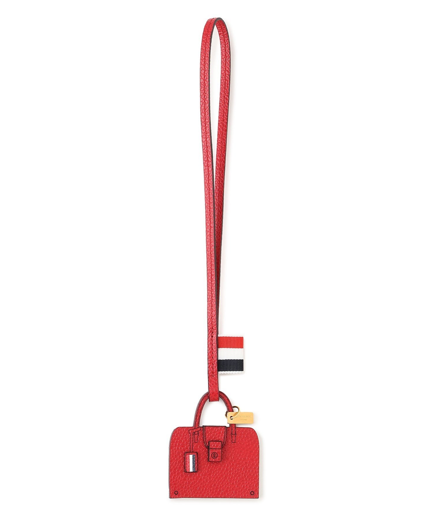 THOM BROWNE トムブラウン トリコロール キーホルダー　バックチャーム THOM BROWNE(トムブラウン)｜<公式> HECTOR BAG CHARM | Rakuten