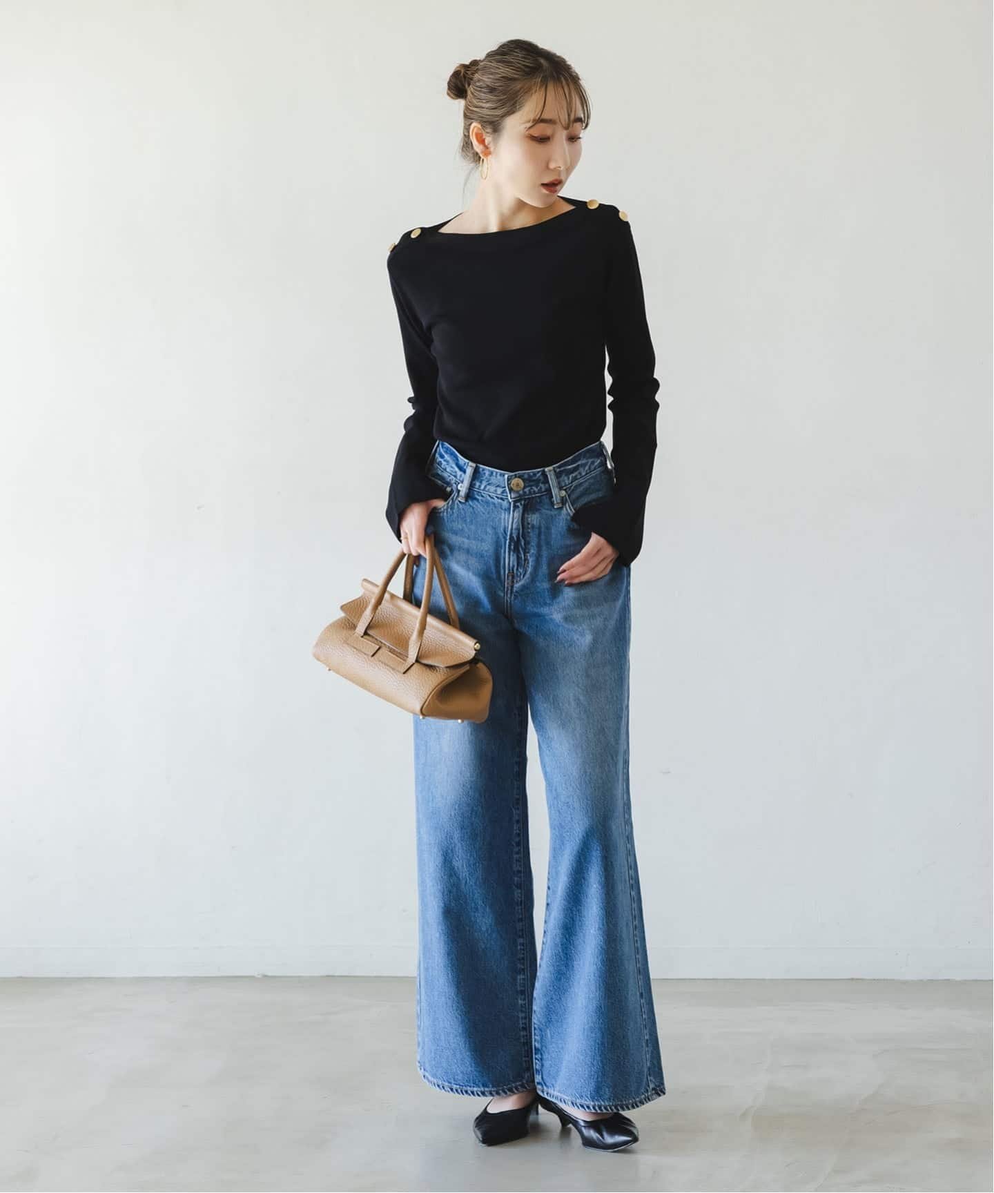 NOBLE｜ショルダーボタンニットプルオーバー | Rakuten Fashion(楽天