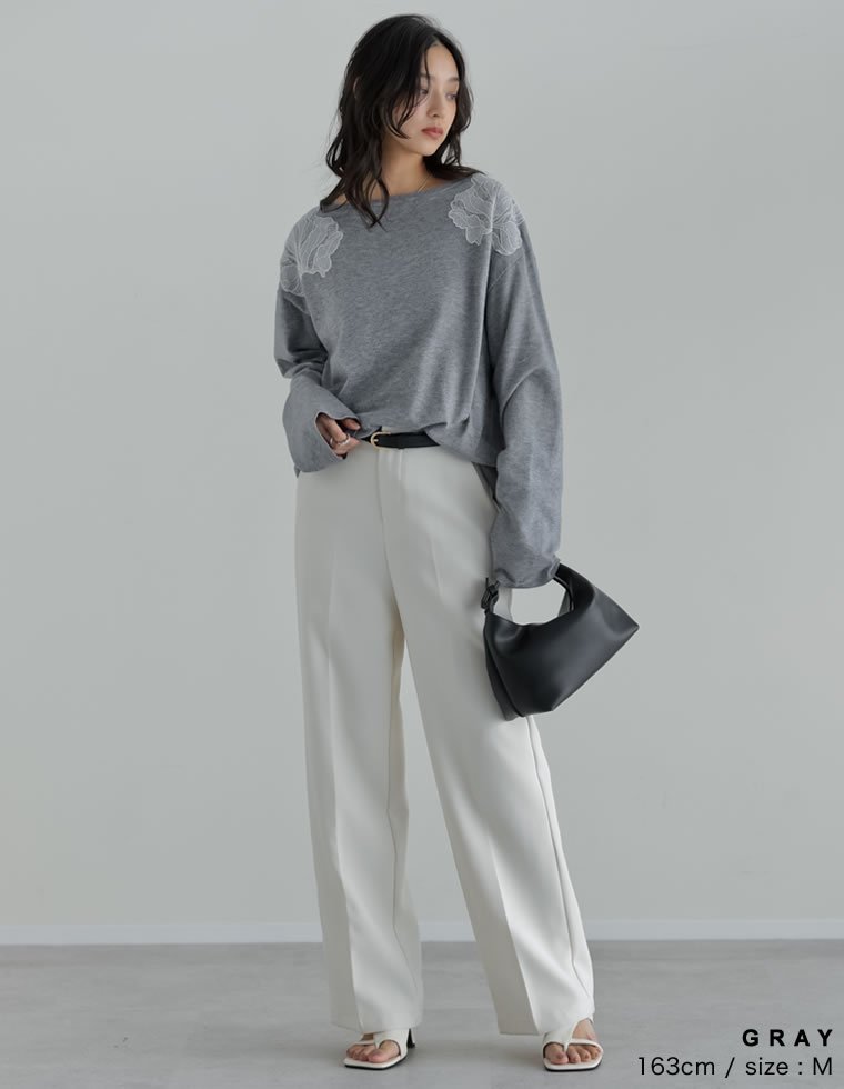 Re:EDIT｜ショルダーレースニットトップス | Rakuten Fashion(楽天