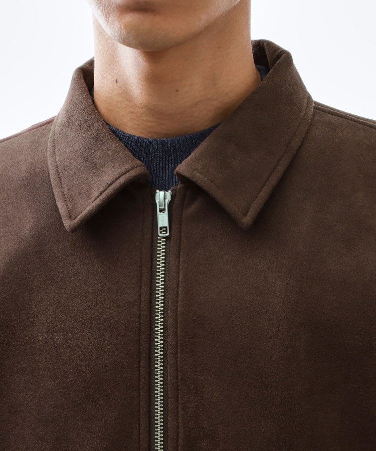 THE SHOP TK｜フェイクスエードジップブルゾン【手洗いOK】 | Rakuten