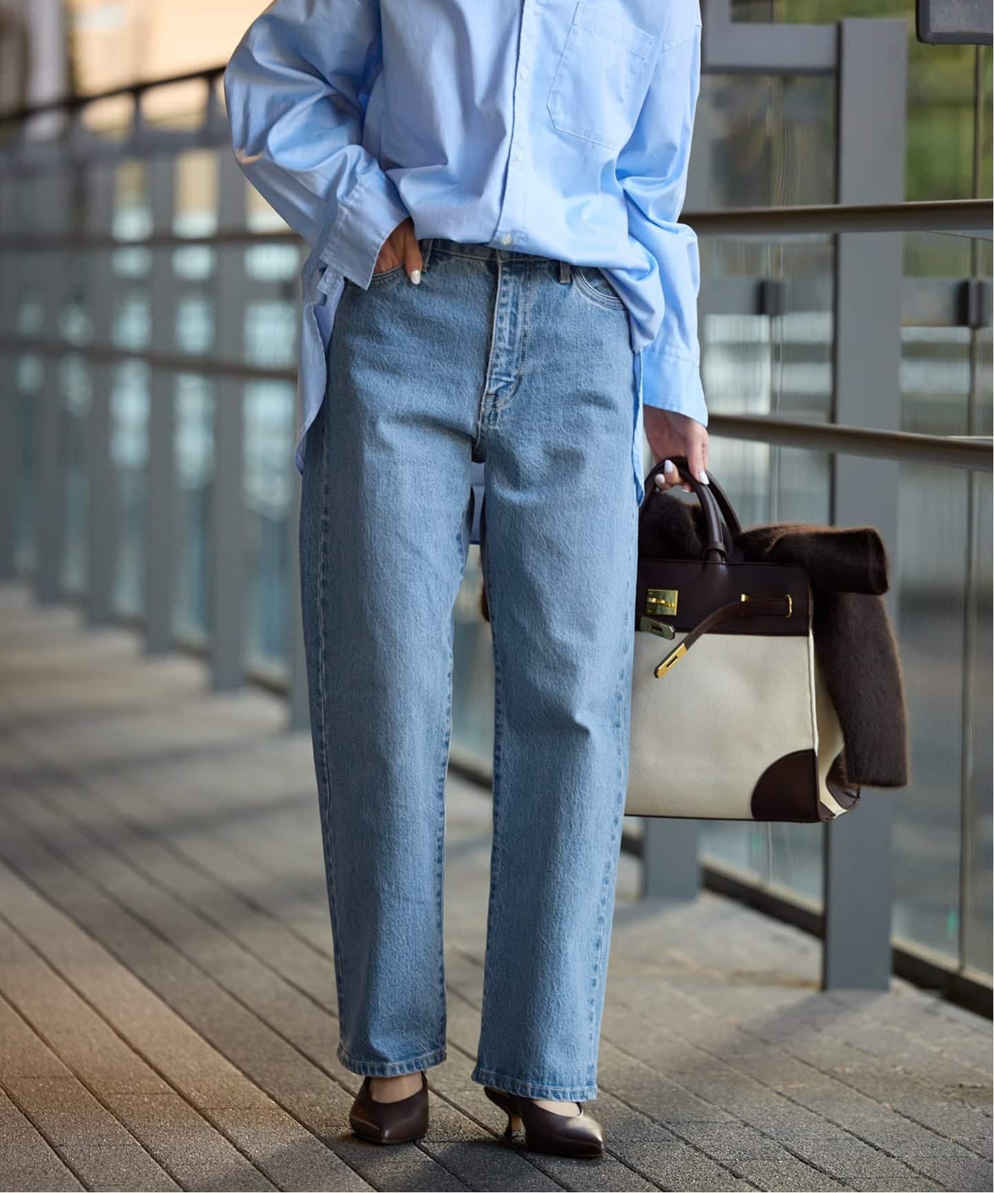 SLOBE IENA｜《3サイズ展開/追加6》LE DENIM ストレートデニムパンツ