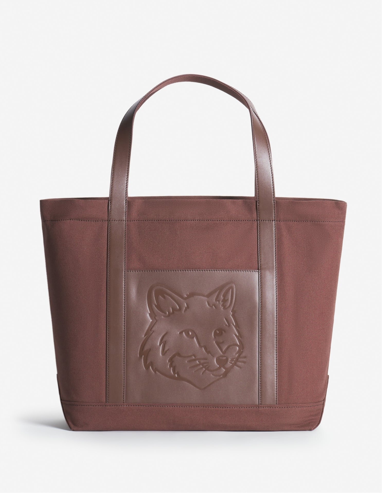 MAISON KITSUNE｜Maison Kitsune/(W)FOX HEAD LARGE TOTE | Rakuten