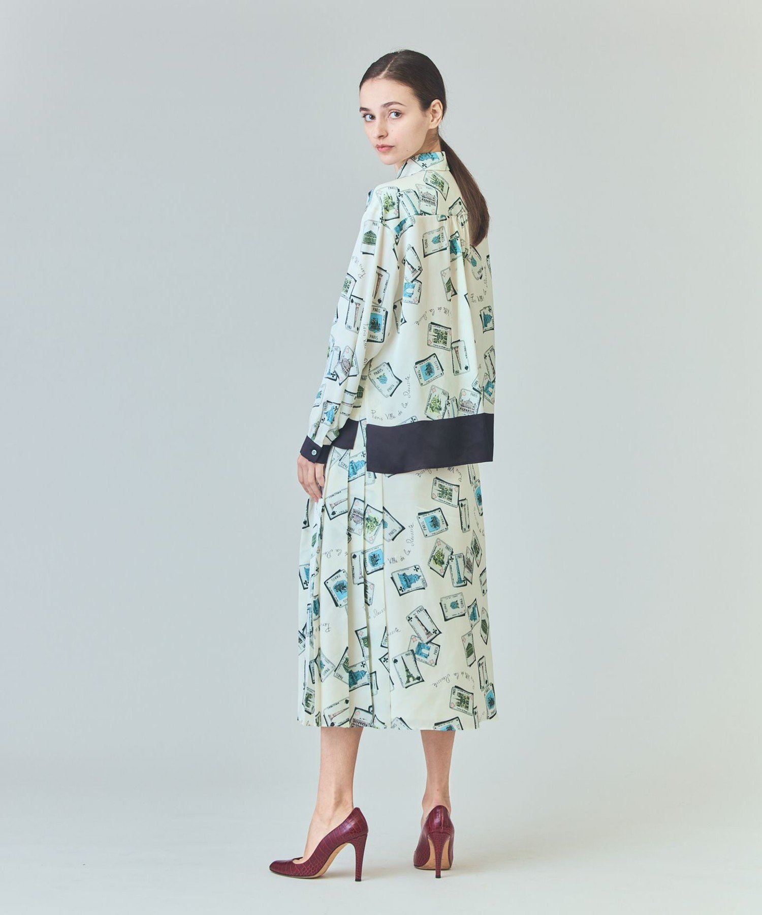 GRACE CONTINENTAL｜トランププリントブラウス | Rakuten Fashion(楽天