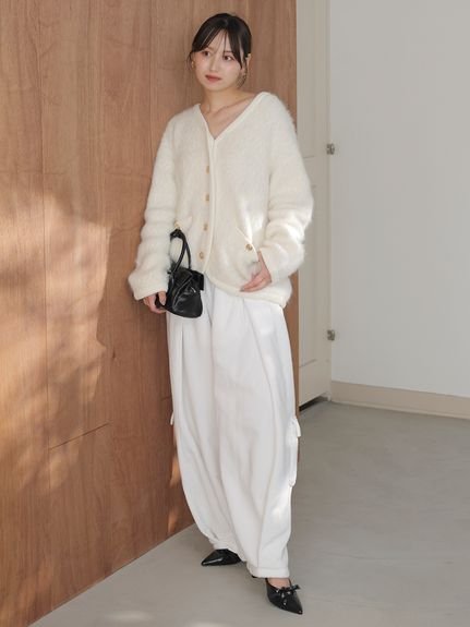 SNIDEL｜ファーライクミドルニットジャケット | Rakuten Fashion(楽天