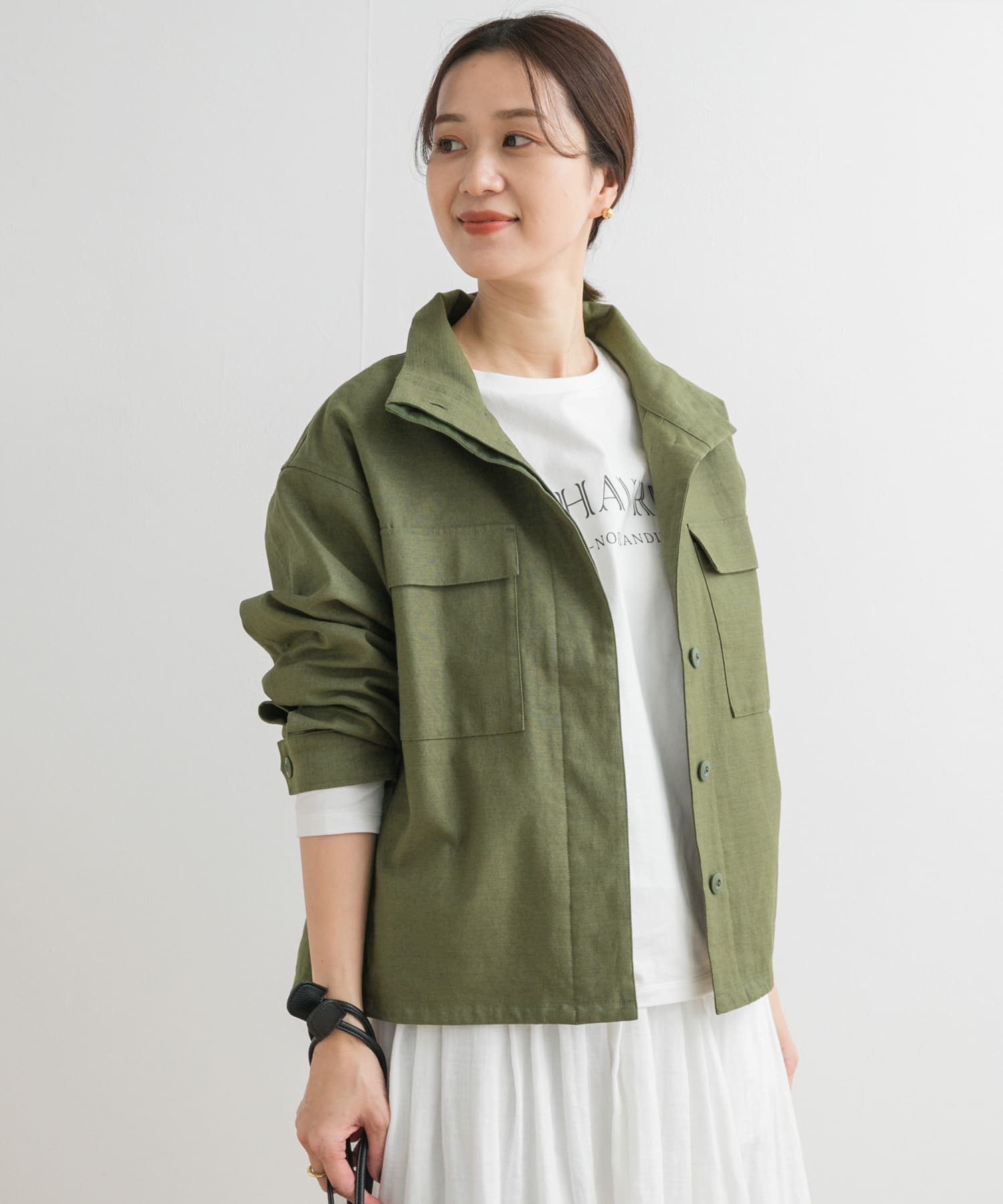 URBAN RESEARCH DOORS｜ミリタリースタンドカラージャケット | Rakuten