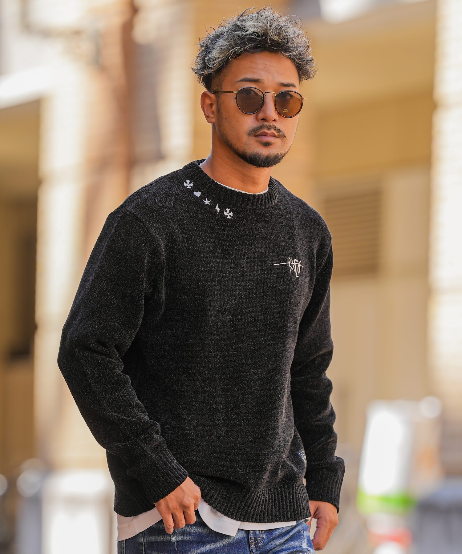 adamsJUGGLER｜RTEG Dot Mark Mall Knit | Rakuten Fashion(楽天