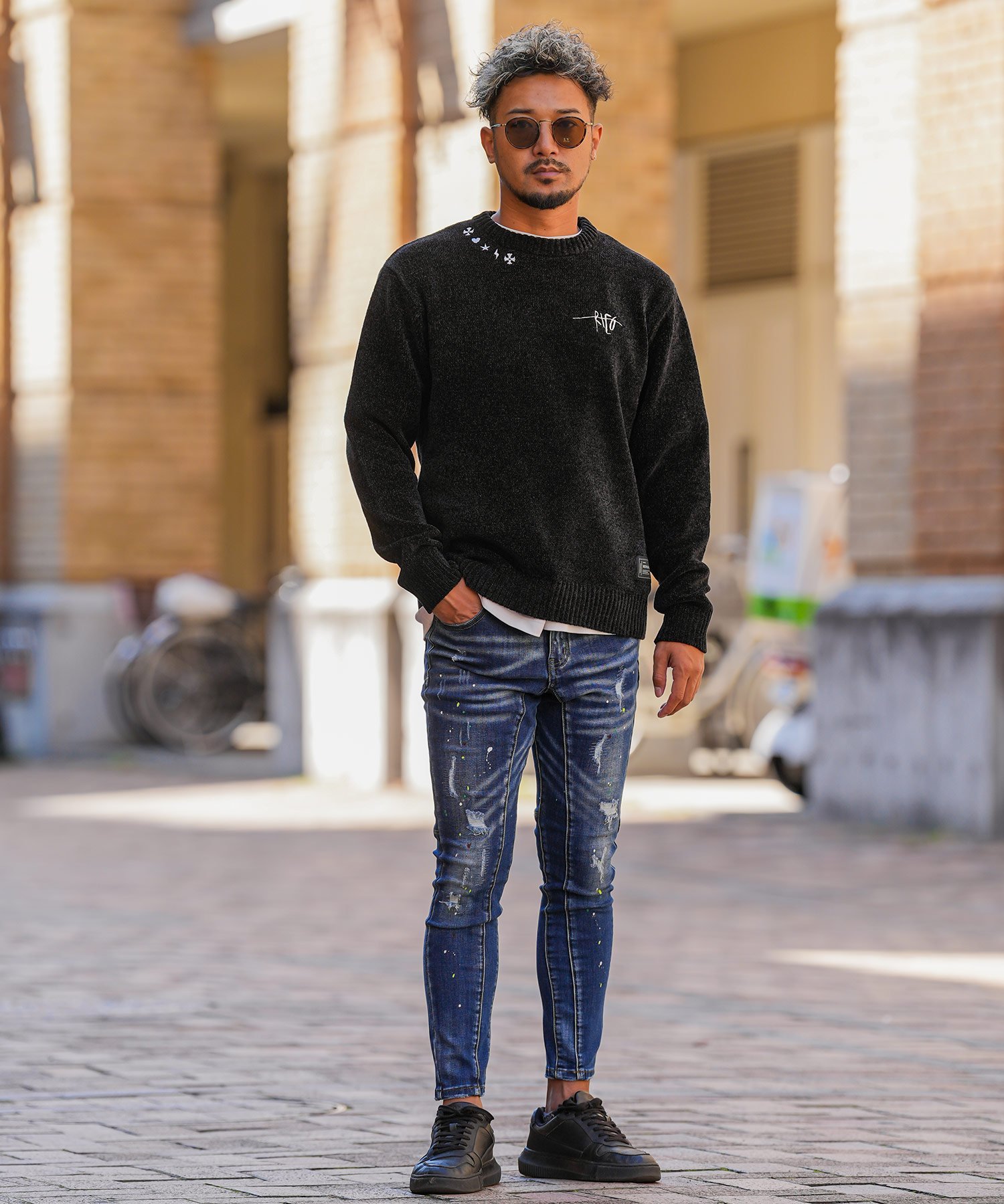 adamsJUGGLER｜RTEG Dot Mark Mall Knit | Rakuten Fashion(楽天