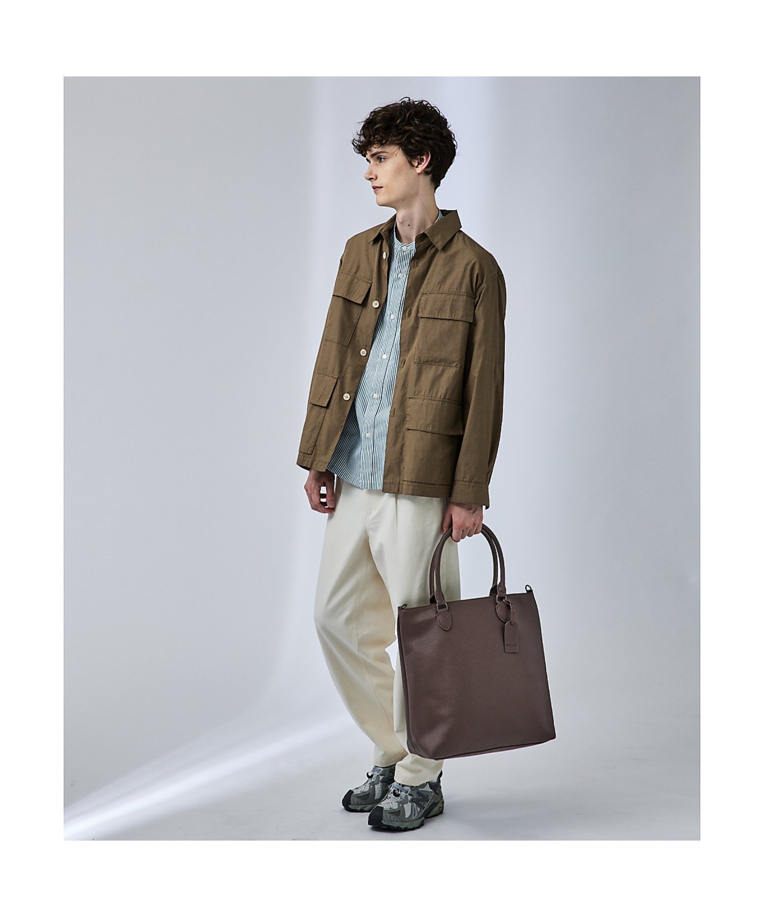 ABAHOUSE｜【WEB別注】シボレザー 縦型 2WAY トートバッグ / 15.0