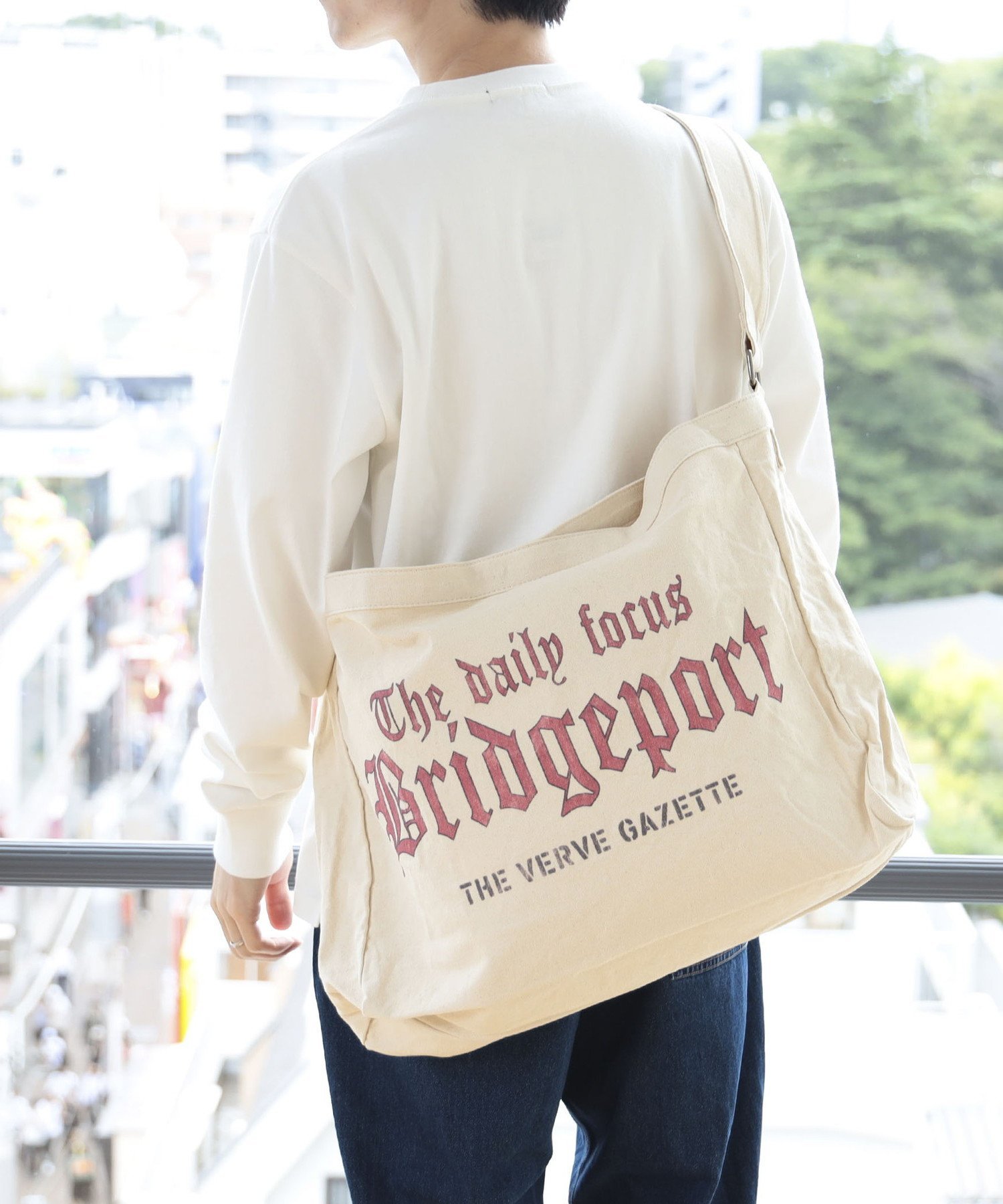 BEAMS HEART｜キャンバス ニュースペーパー バッグ | Rakuten Fashion