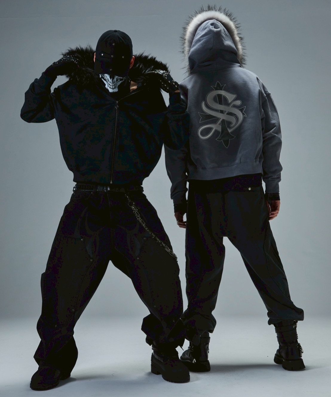 Never mind the XU / Chikashitsu+｜【SUPPLIER】FAUX FUR CROSS ZIP