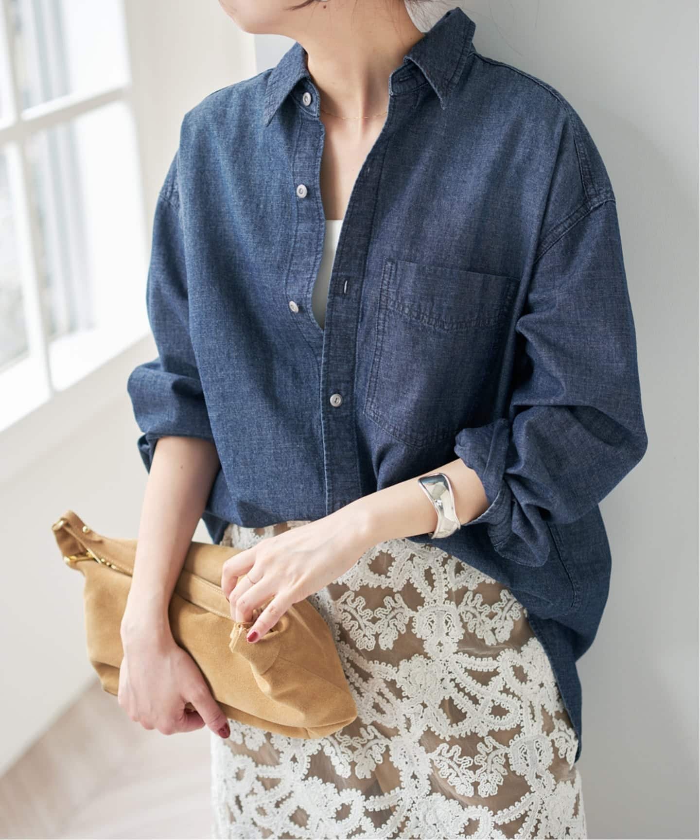 Spick & Span｜シャンブレールーズシャツ | Rakuten Fashion(楽天