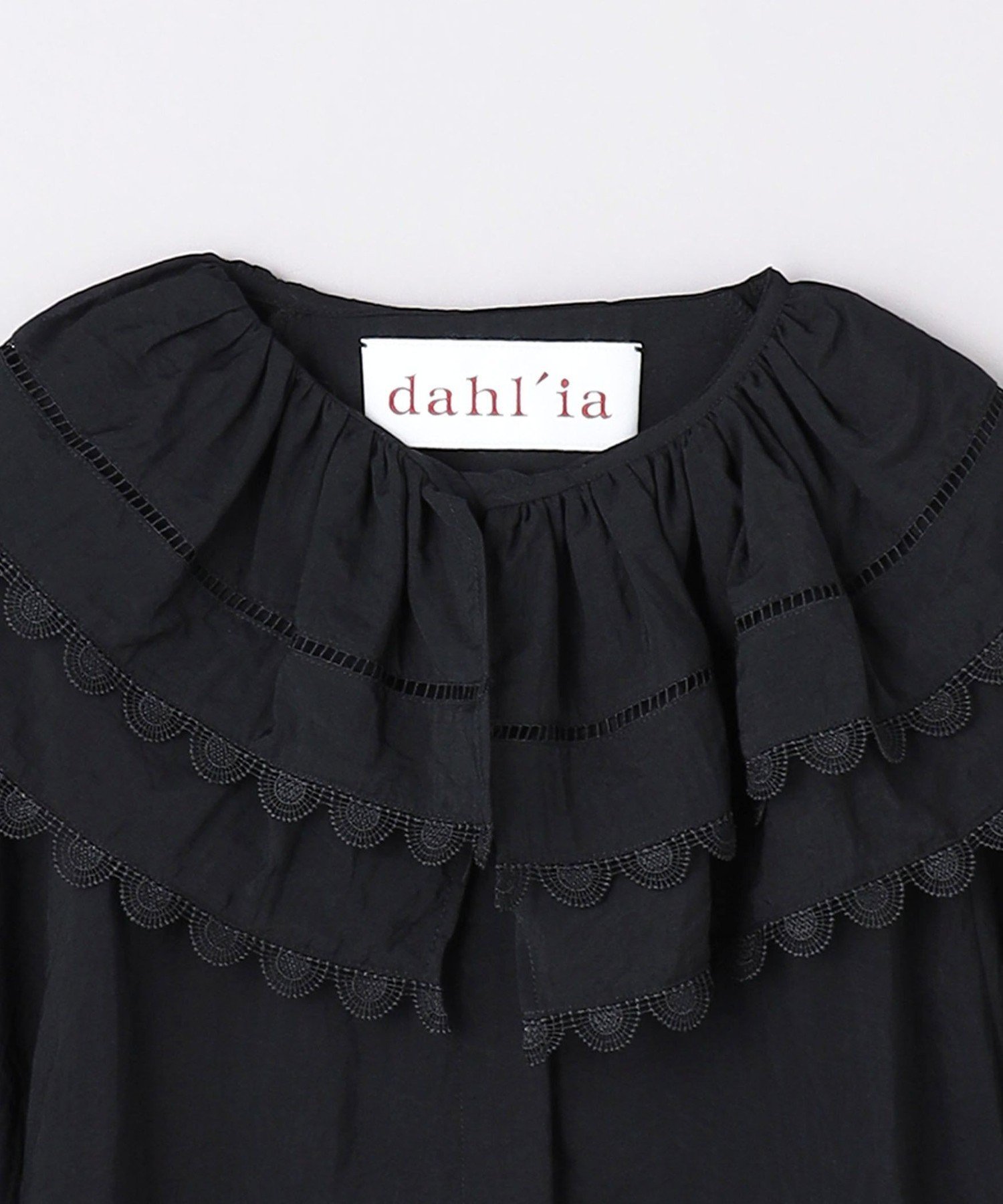 ＜dahl’ia＞ビッグフリルカラー シャツ 別注】＜dahl'ia＞ビッグフリルカラー シャツ
