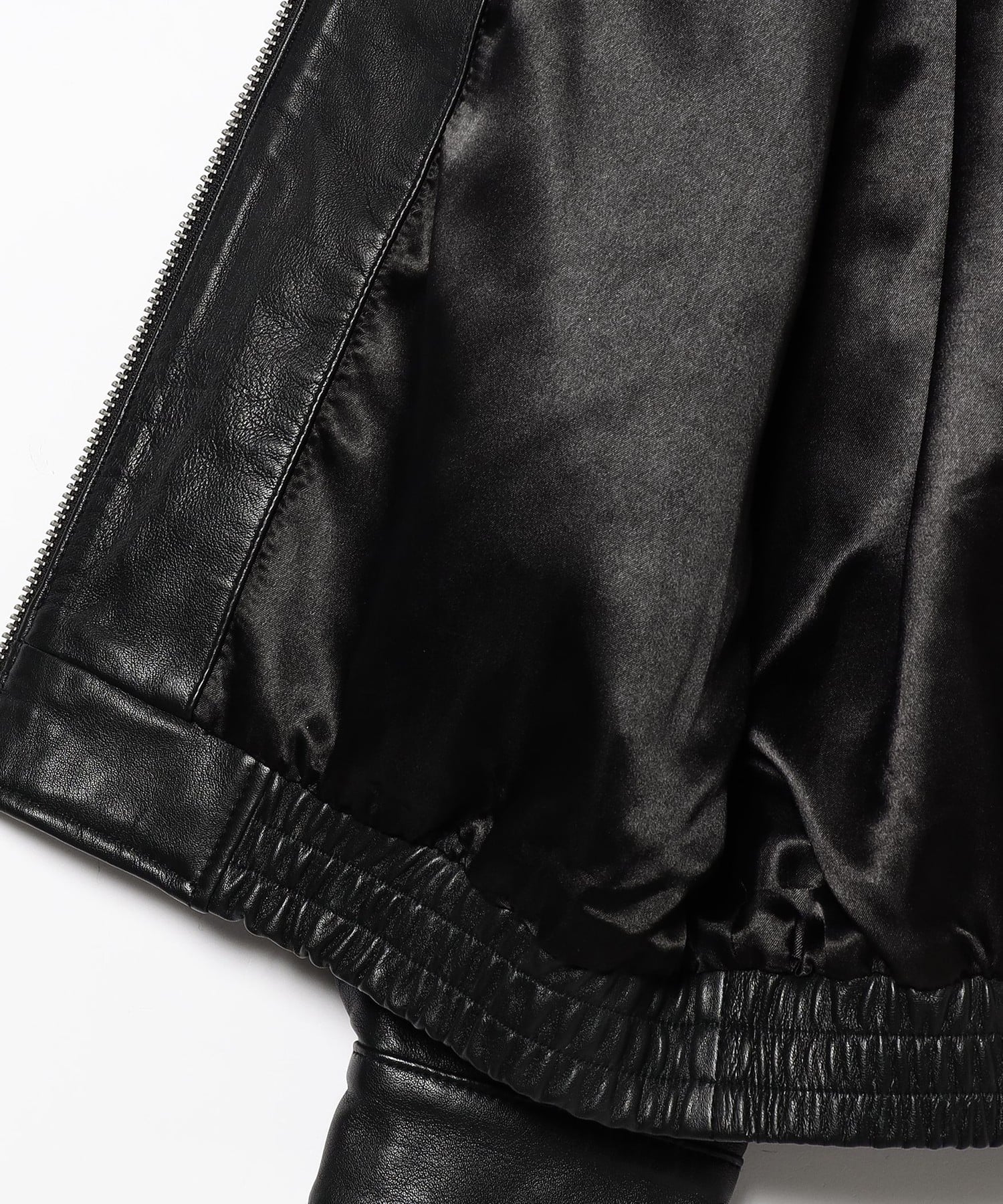 BEAMS MEN｜ワイドフィット 4ポケット レザー ブルゾン 25AW ゆったり