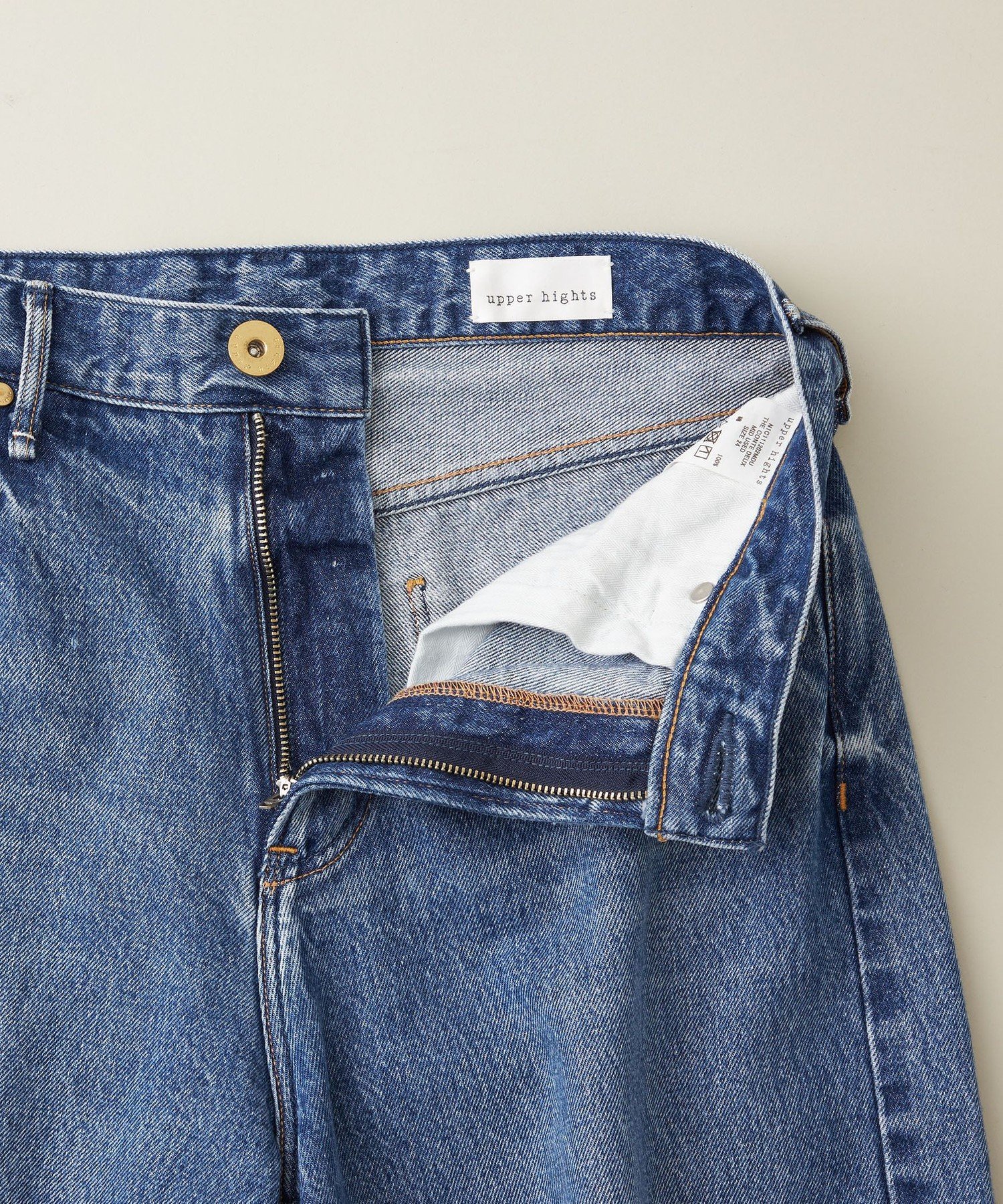 【極美品】upper hights the conte DEUX別注ワイドデニム UNITED ARROWS｜【別注】<upper hights for conte> デニムワイドパンツ