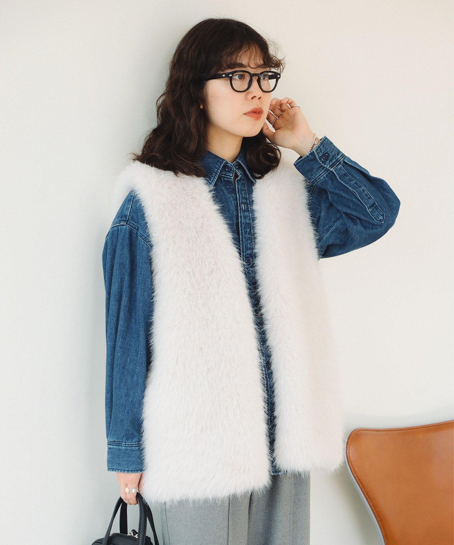 B:MING LIFE STORE by BEAMS｜【1/15再値下げ】フェイク ファー ベスト