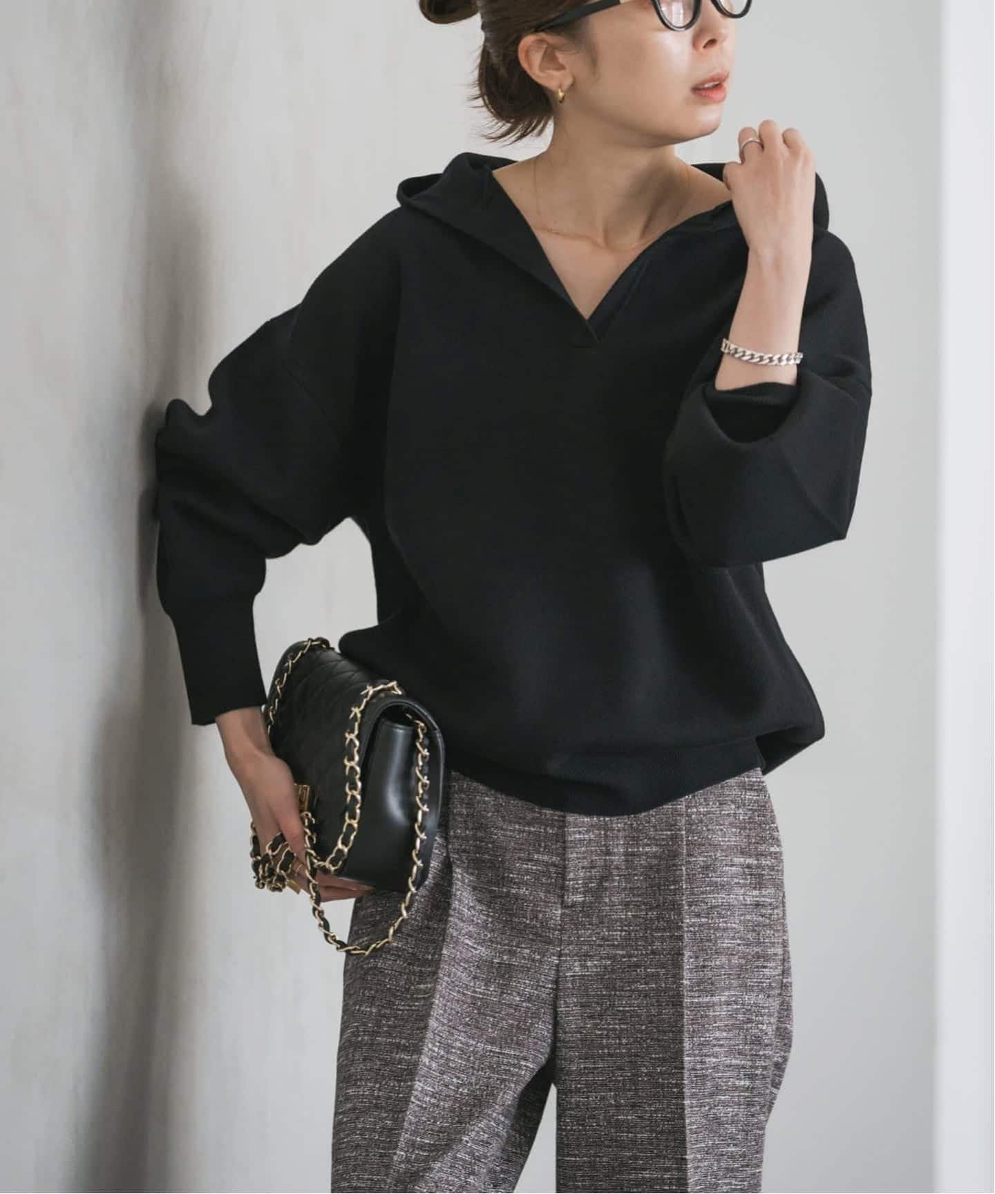 NOBLE｜《追加》接結タック編みフードプルオーバー2 | Rakuten Fashion