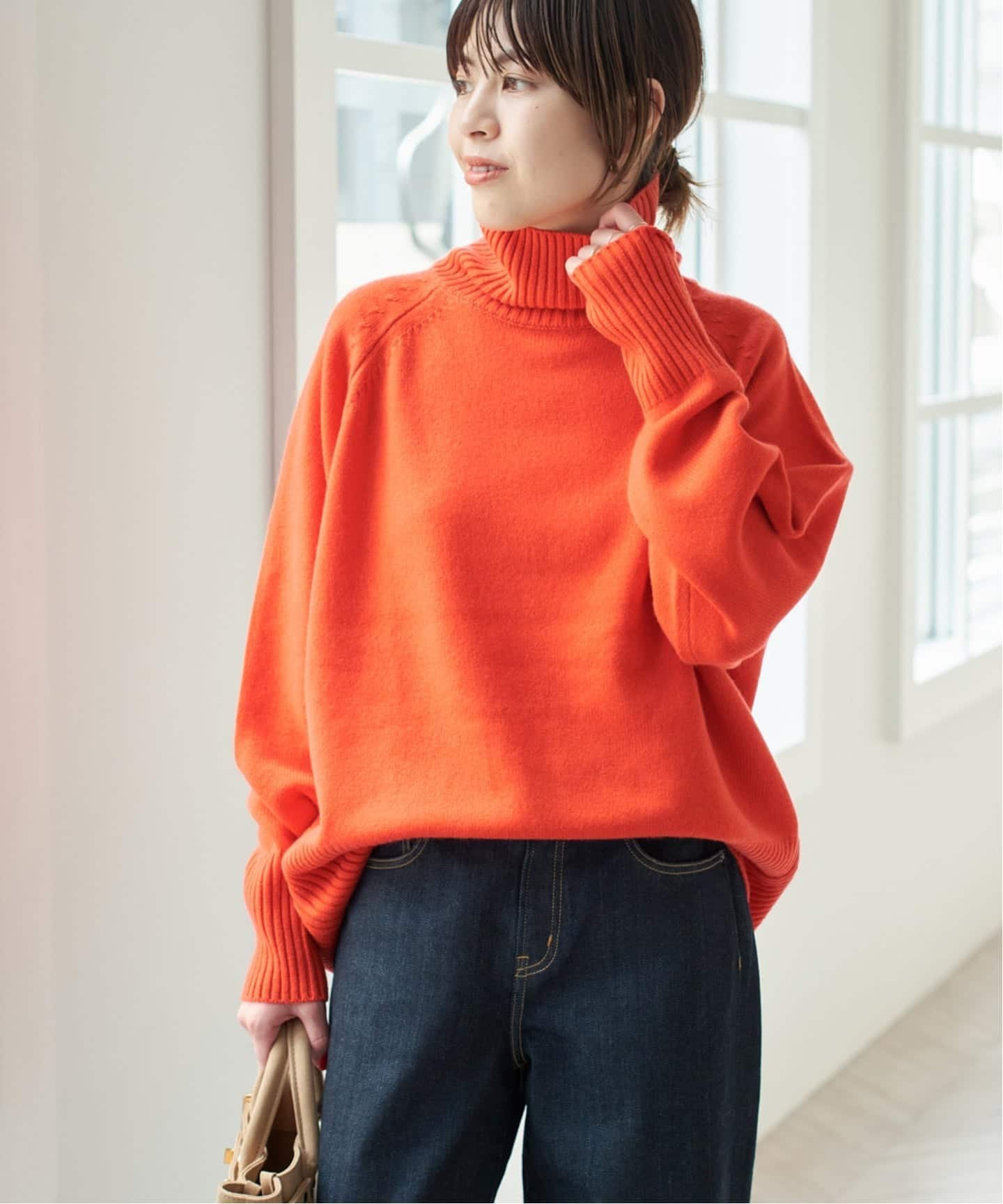 Spick & Span｜《WEB限定カラー有り》ウールカシミヤ ラグランタートル