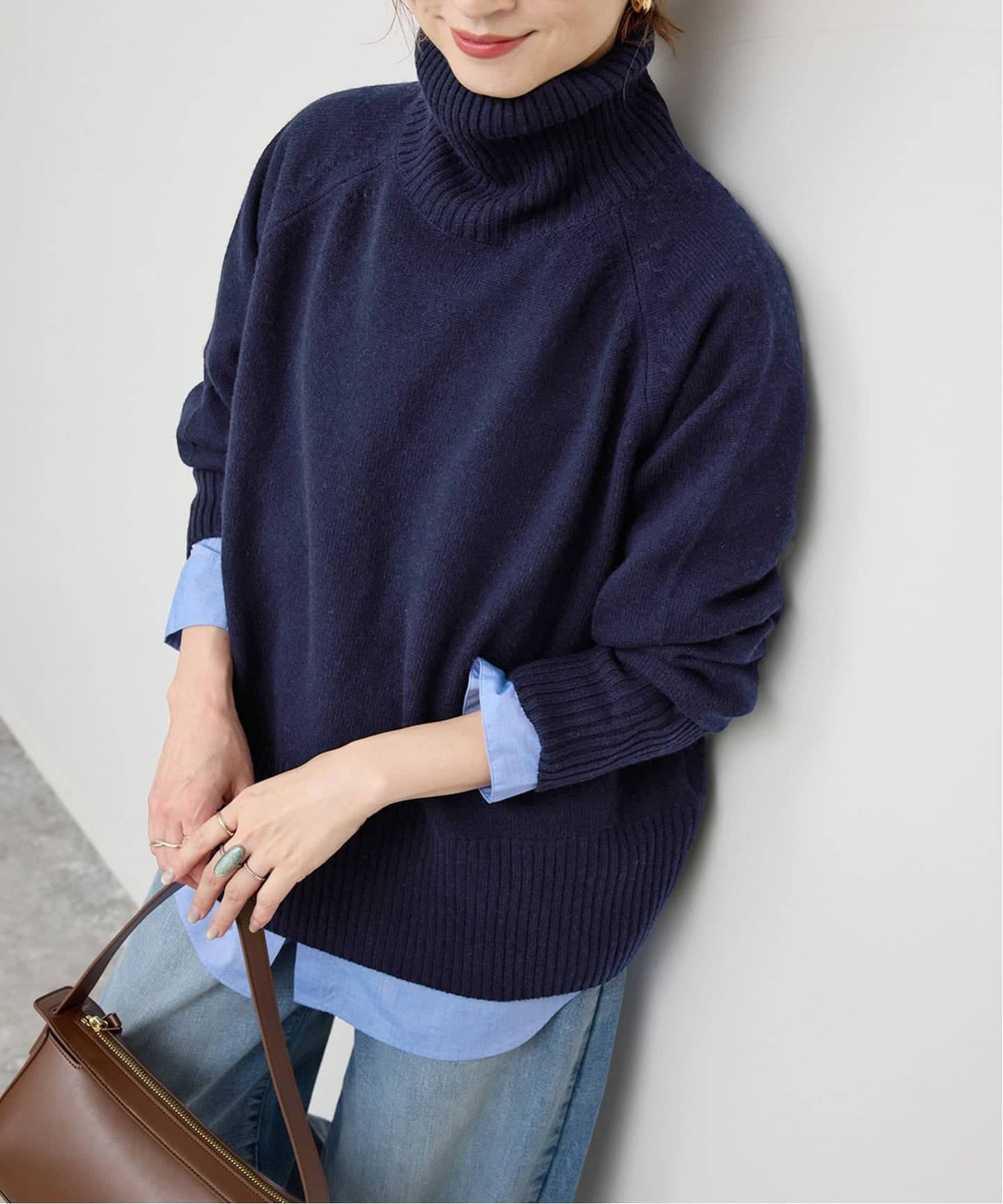 Spick & Span｜《WEB限定カラー有り》ウールカシミヤ ラグランタートル