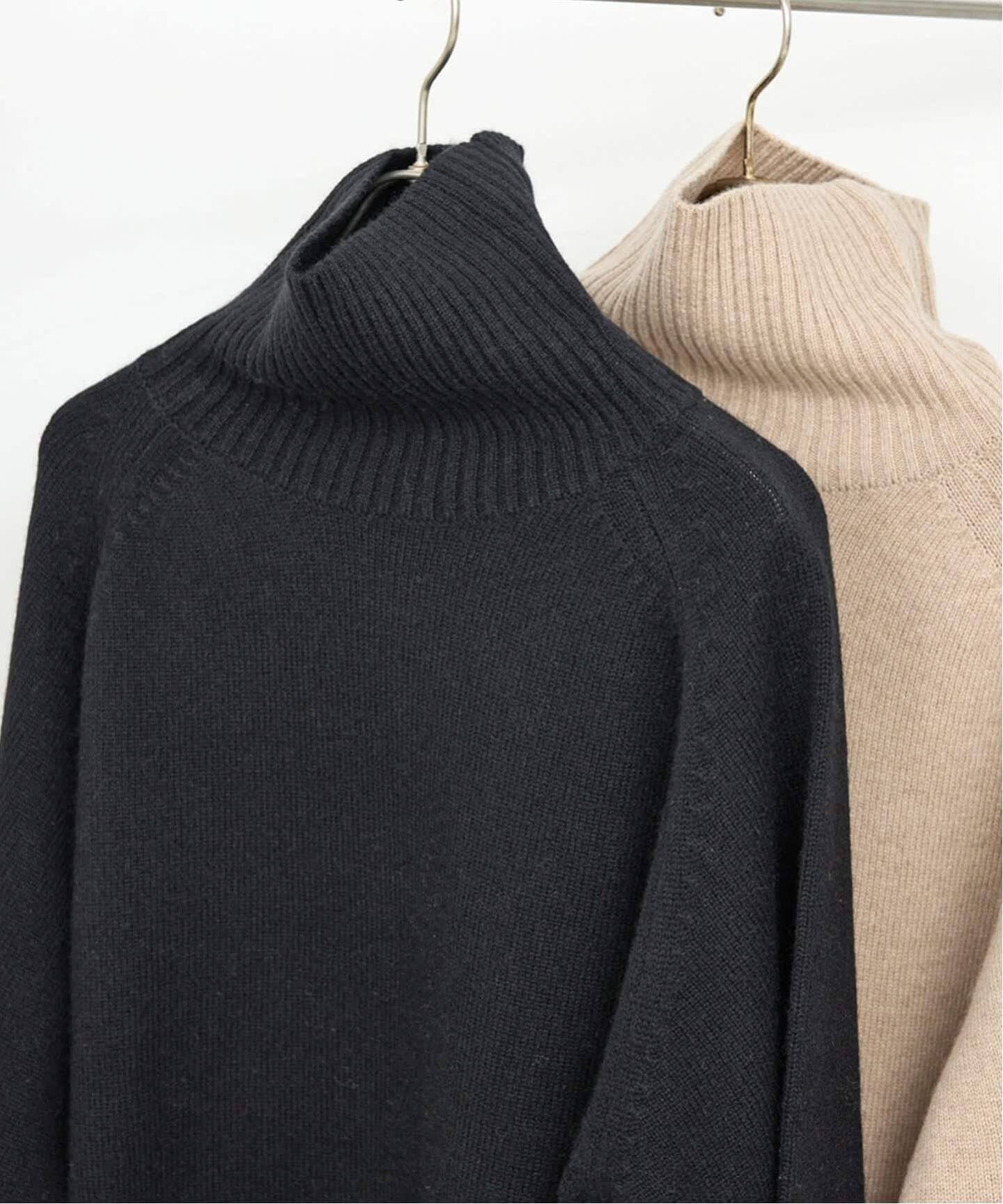 Spick & Span｜ウールカシミヤ ラグランタートルニット | Rakuten