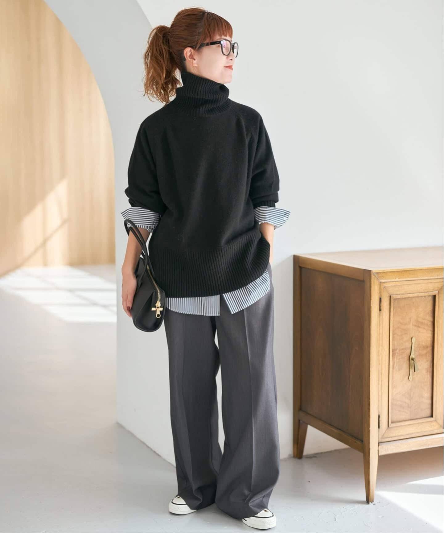 Spick & Span｜ウールカシミヤ ラグランタートルニット | Rakuten