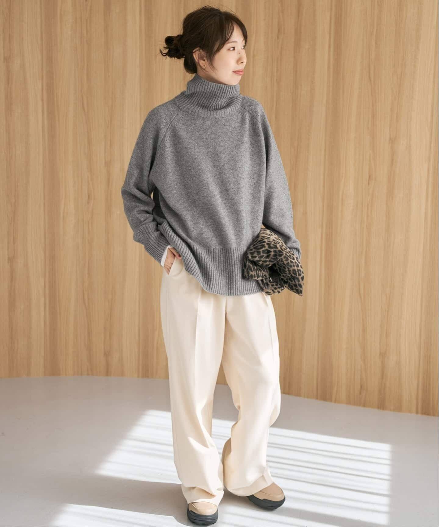 Spick & Span｜ウールカシミヤ ラグランタートルニット | Rakuten