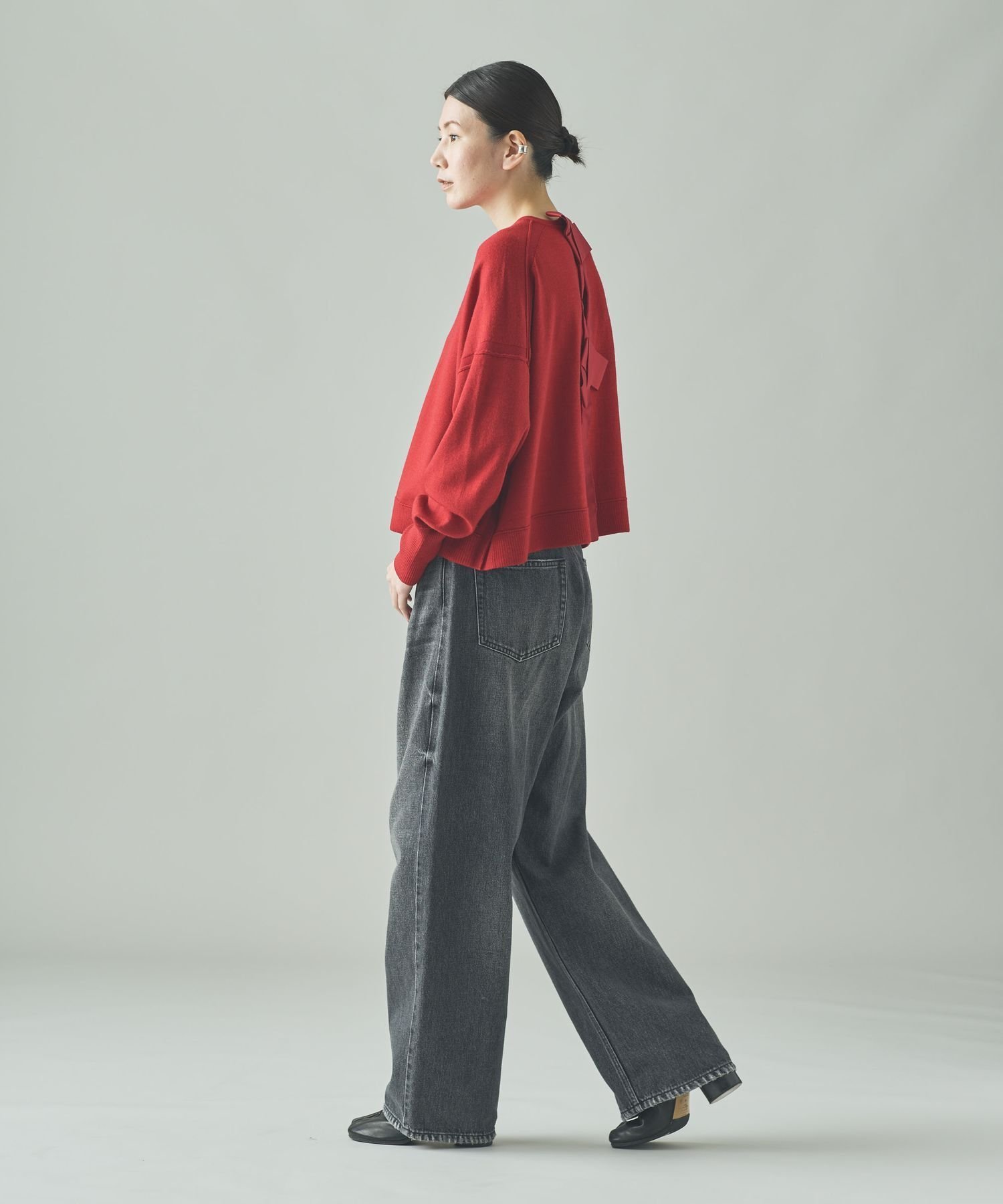 Curensology｜ファインウールバックリボンプルオーバー | Rakuten