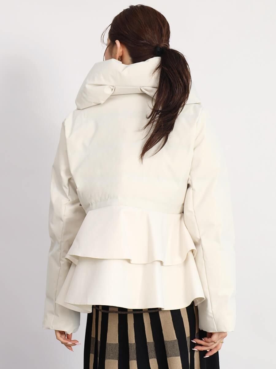 Vin｜フリルペプラムダウンコート | Rakuten Fashion(楽天ファッション