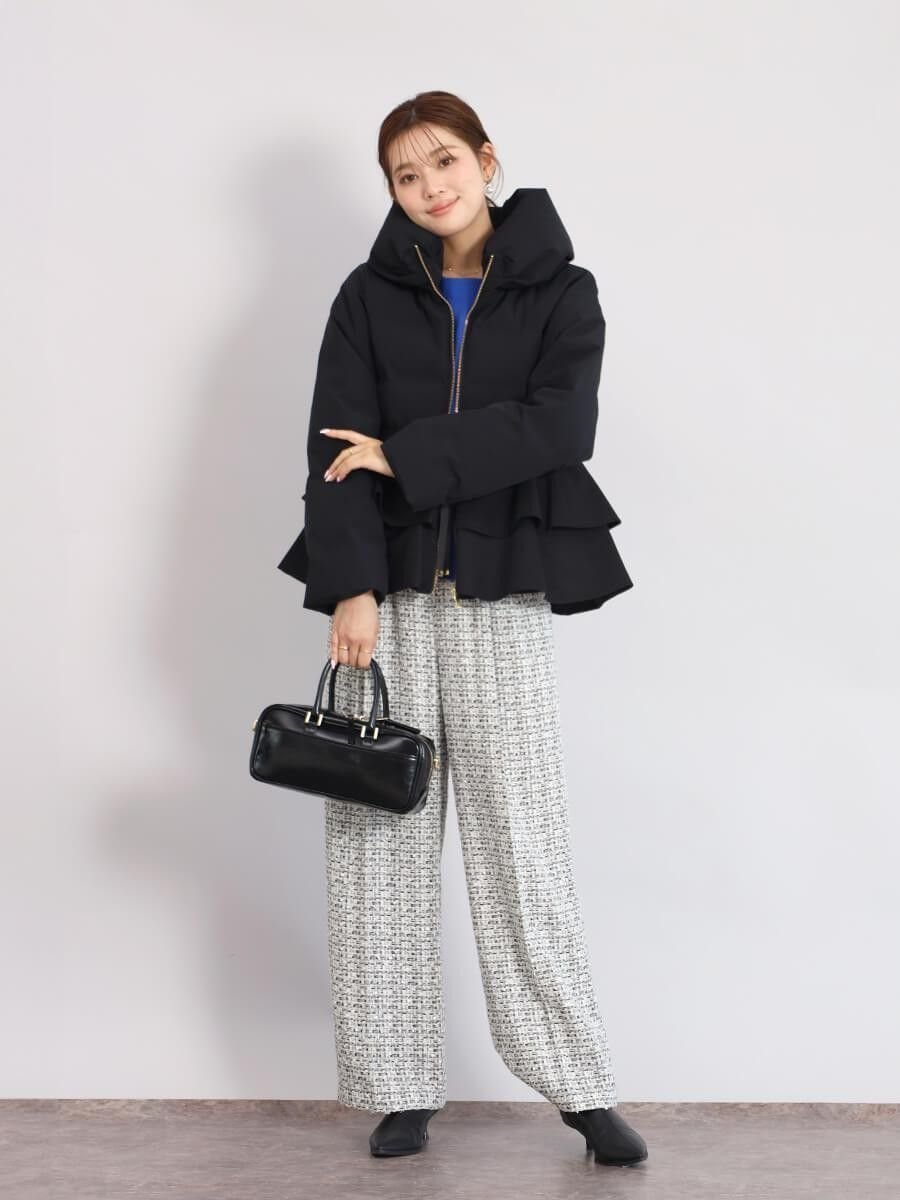 Vin｜フリルペプラムダウンコート | Rakuten Fashion(楽天ファッション