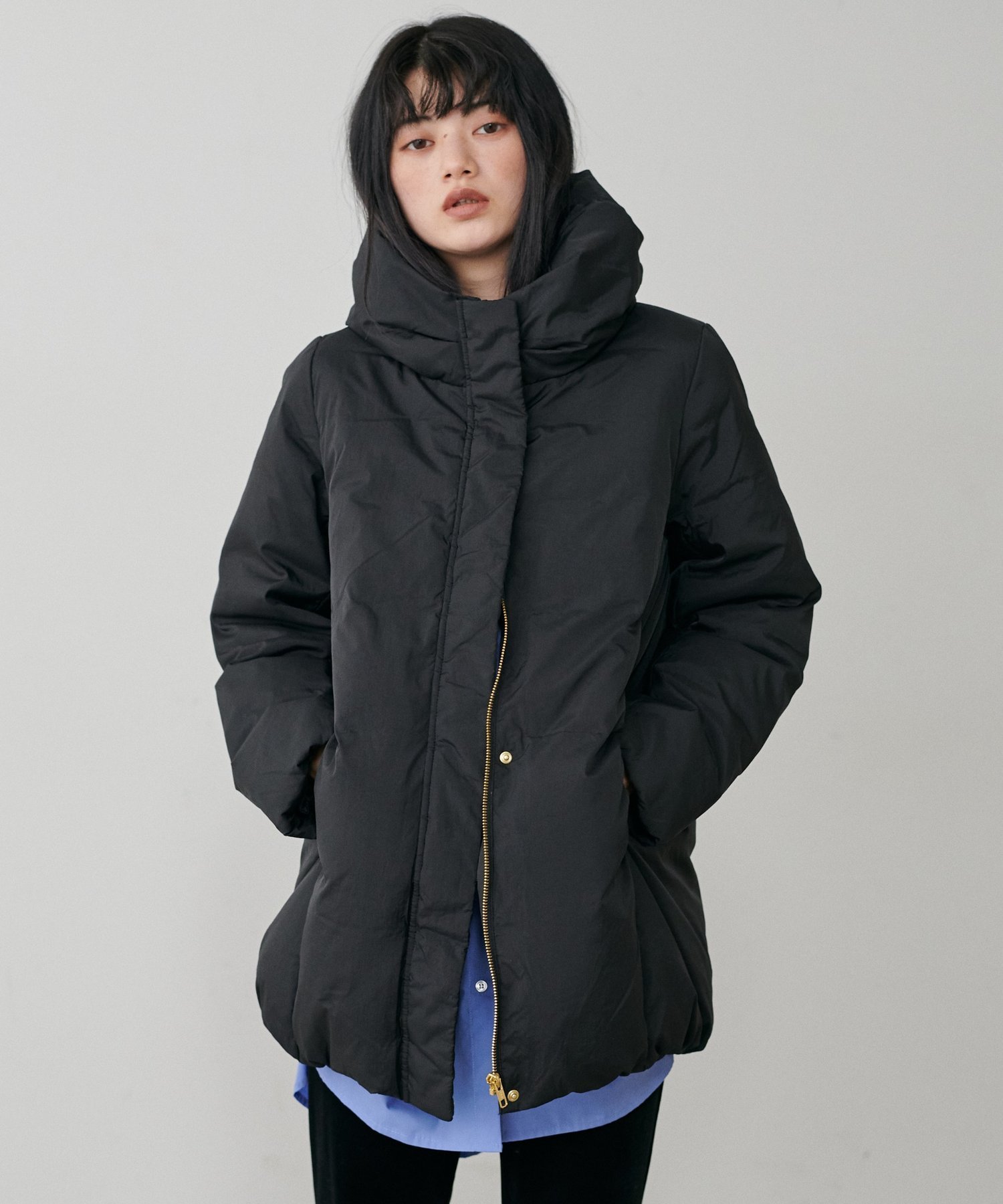 LARUTA｜ナイロンダウンフェザーミドルコート | Rakuten Fashion(楽天