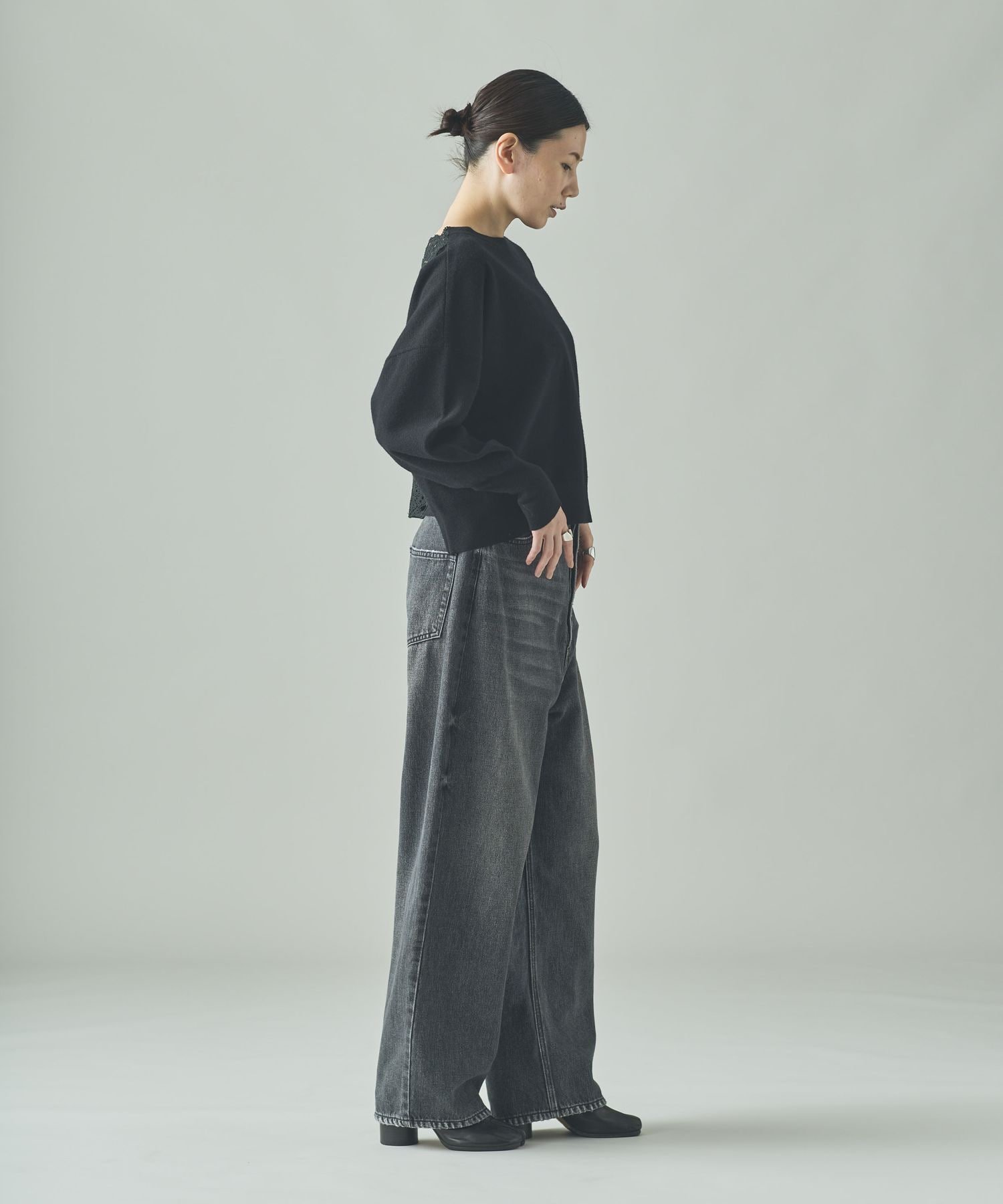 Curensology｜バックレースニットプルオーバー | Rakuten Fashion(楽天