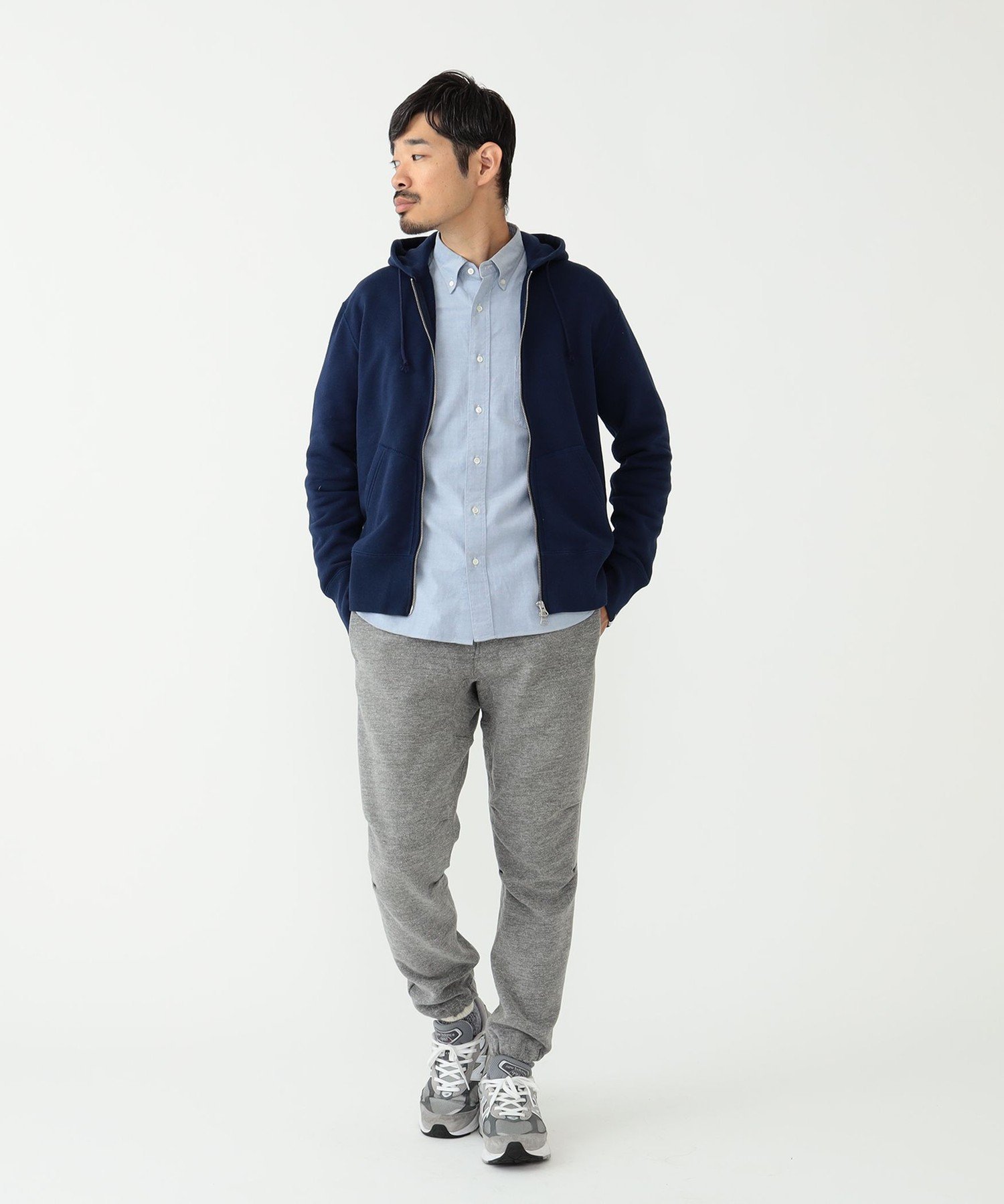 BEAMS MEN｜LOOPWHEELER / 別注 Slim Zip Sweat Hoody | Rakuten