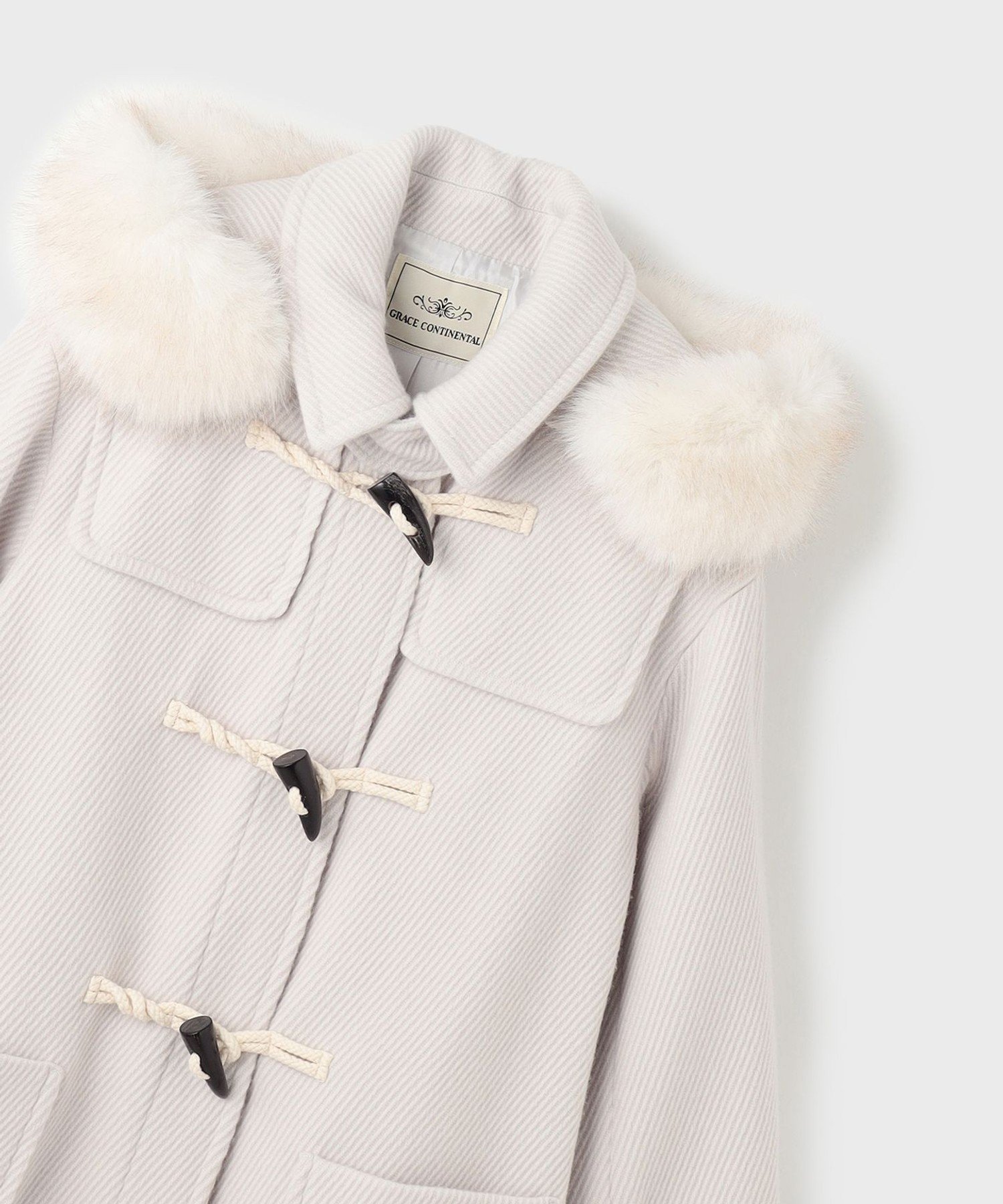 GRACE CONTINENTAL｜ウールカルゼダッフルコート | Rakuten Fashion