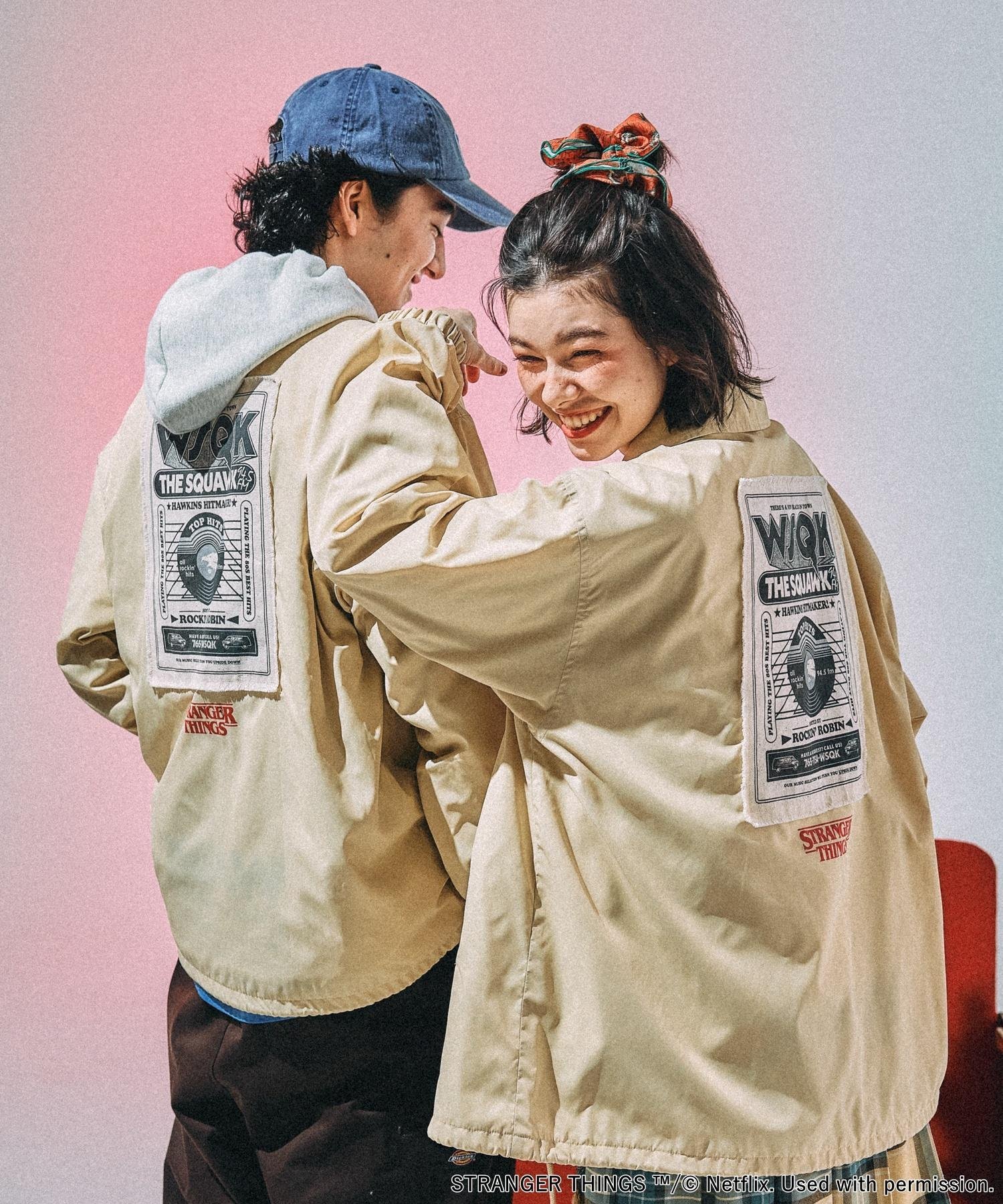 niko and ｜【STRANGER THINGS】コラボ アソートコーチジャケット