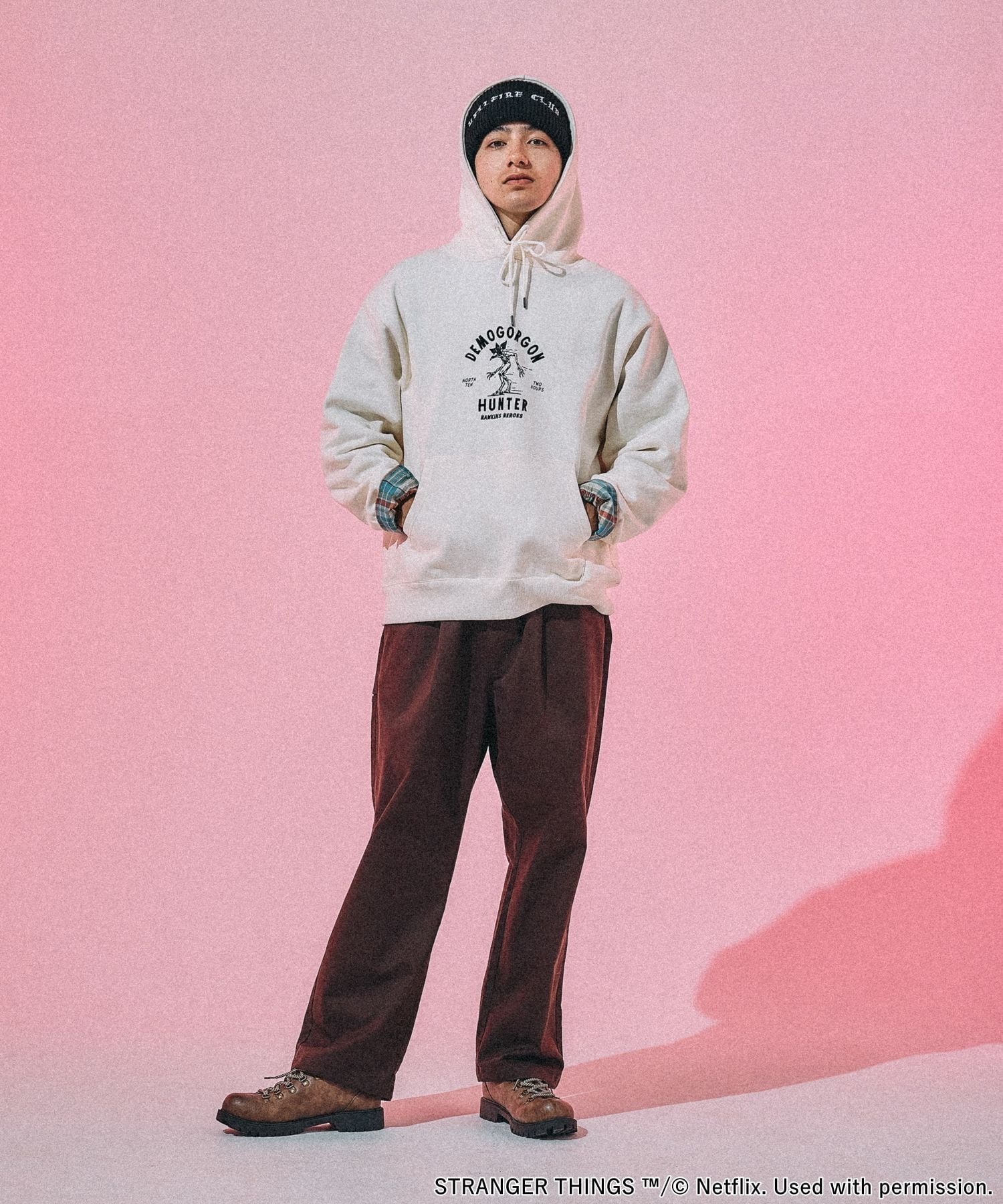 niko and ｜【STRANGER THINGS】コラボグラフィックパーカー