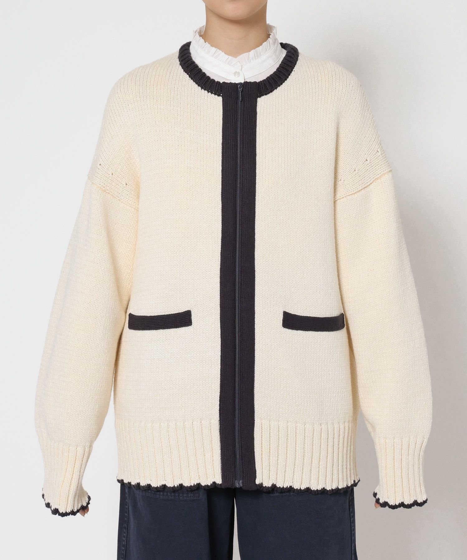 BABYLONE｜クラシックバイカラーニット | Rakuten Fashion(楽天