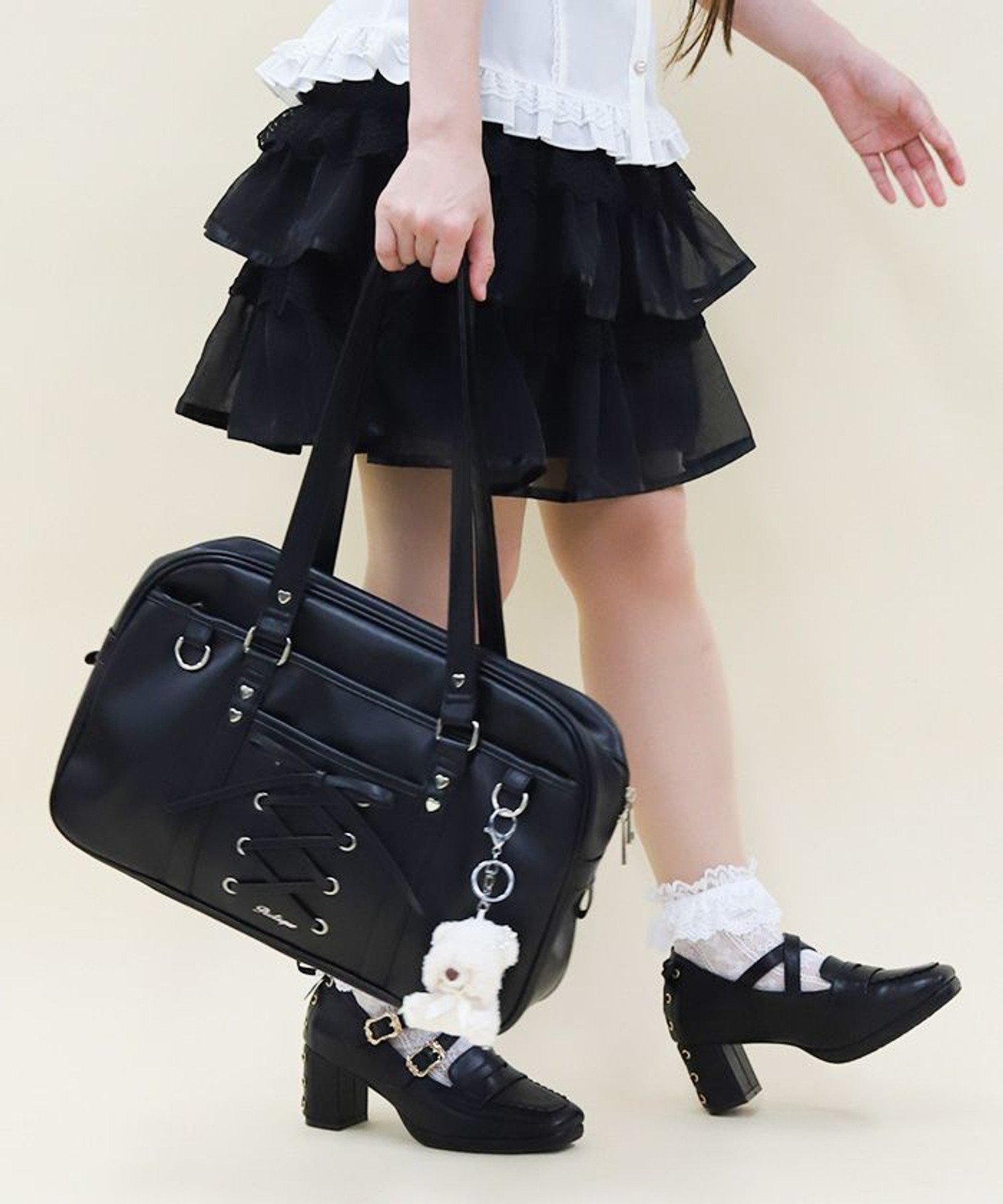 axes femme｜レースアップボストンバッグ | Rakuten Fashion(楽天