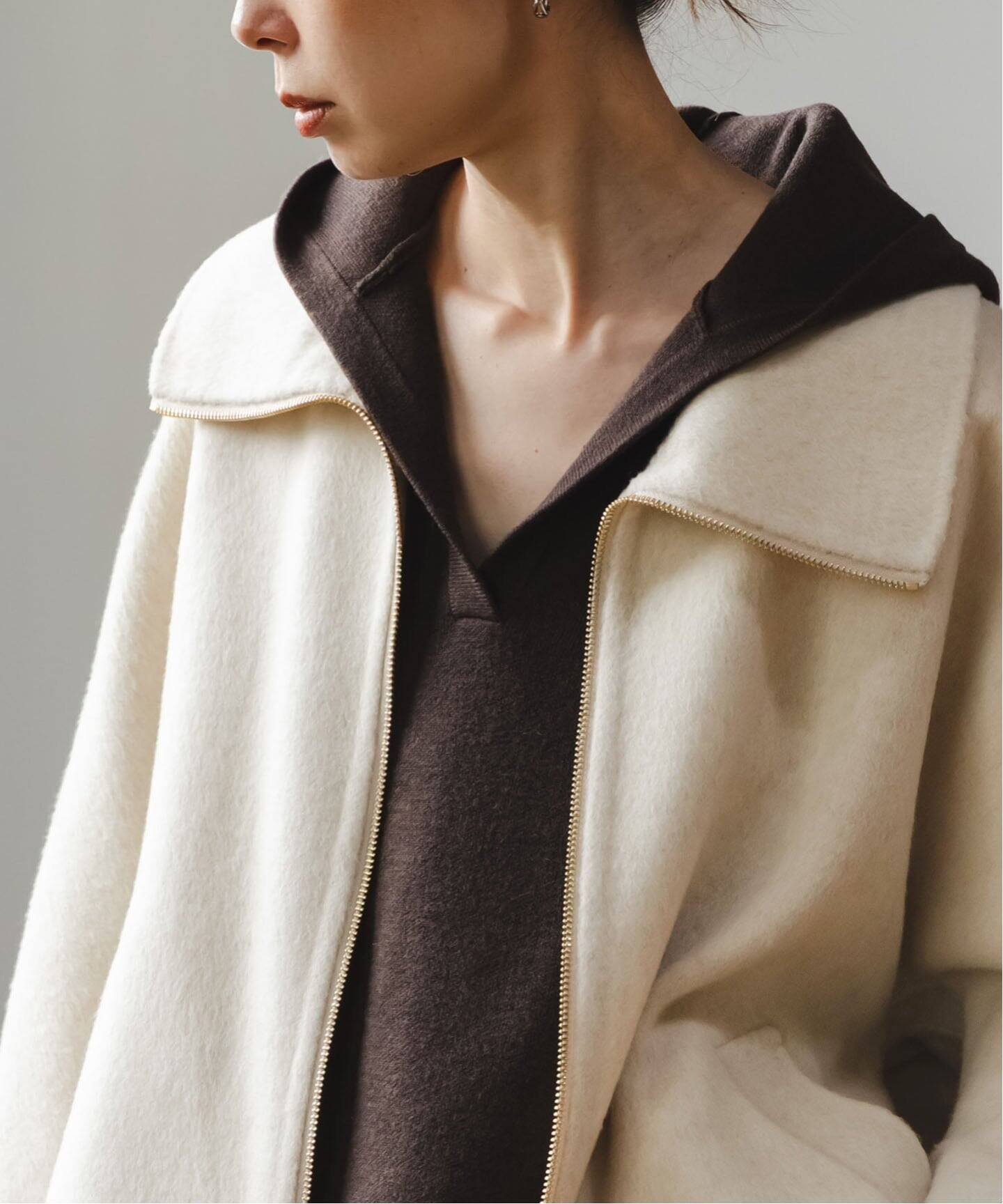 NOBLE｜《追加》キャメルミックスリバージップコート | Rakuten