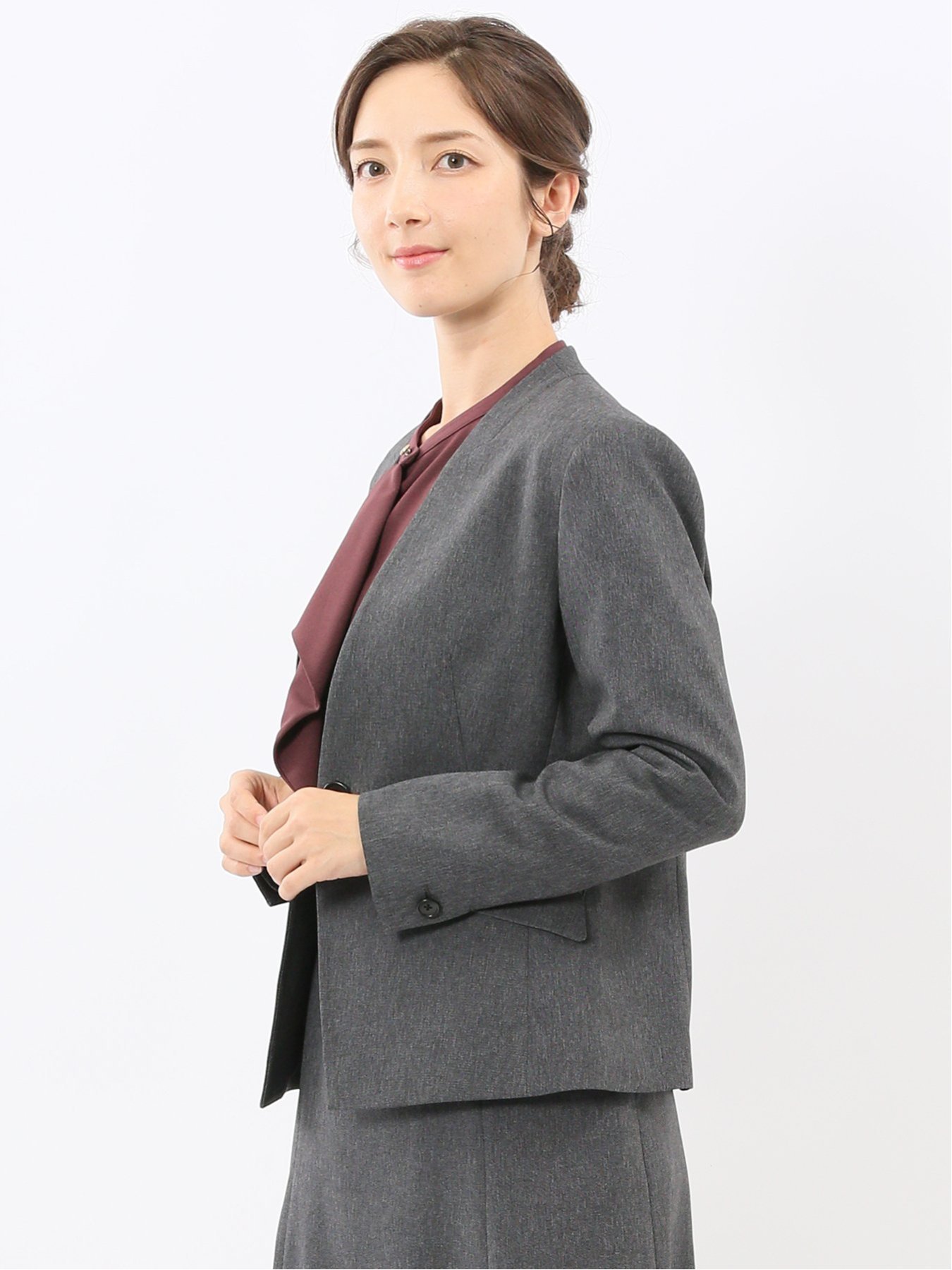 コトリワークス スポーツブラ ウォッシャブルウール天竺 グレー お