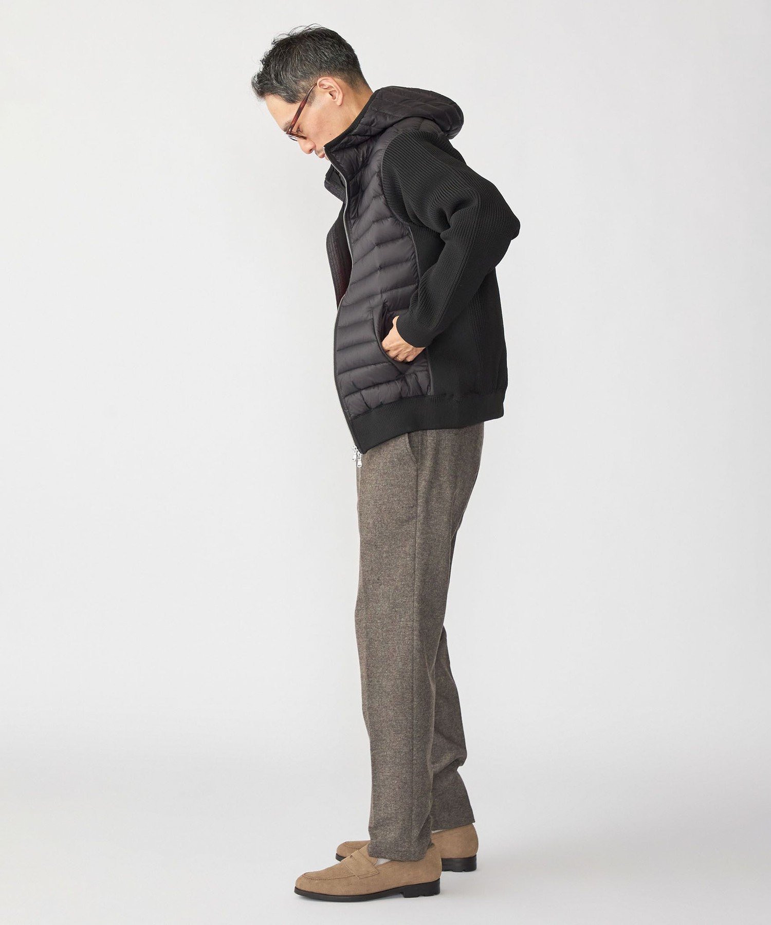 SHIPS｜SHIPS: ニット ドッキング ダウン ブルゾン | Rakuten Fashion