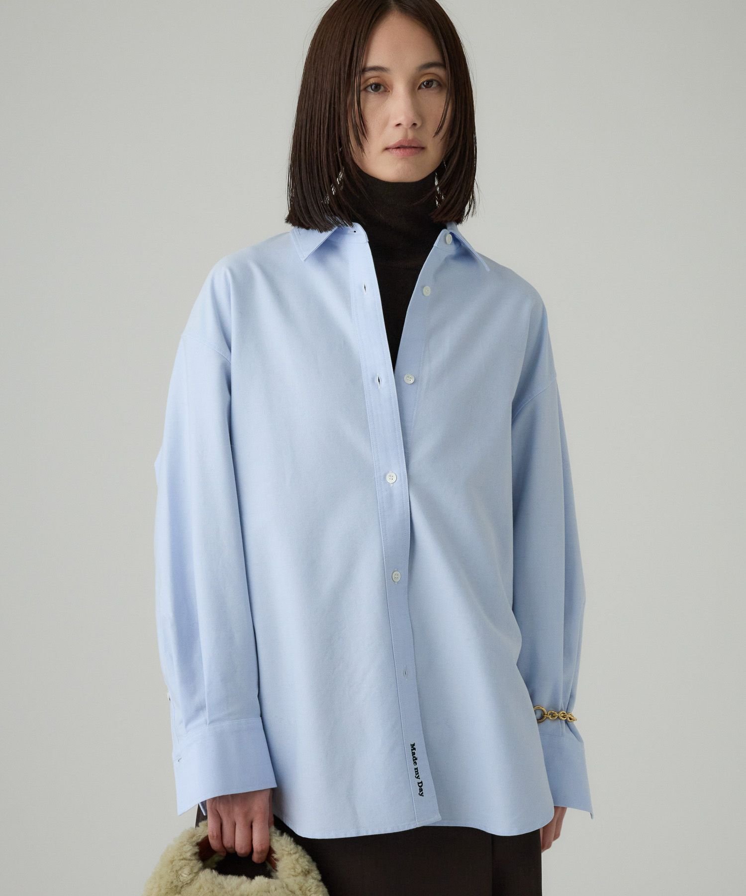 BABYLONE｜オックス刺繍オーバーシャツ | Rakuten Fashion(楽天