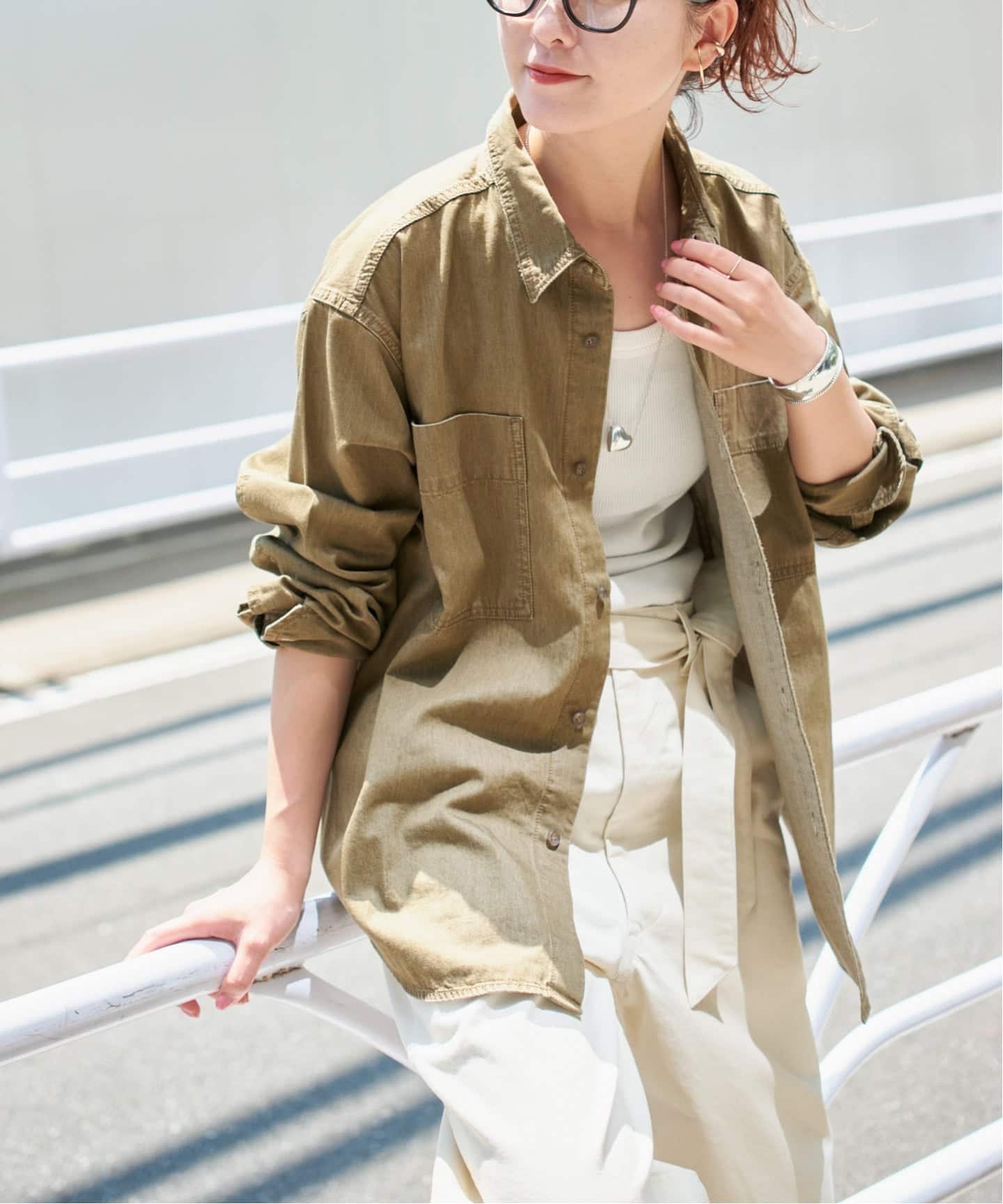 Spick & Span｜《追加》ライトオンスデニムシャツ | Rakuten Fashion